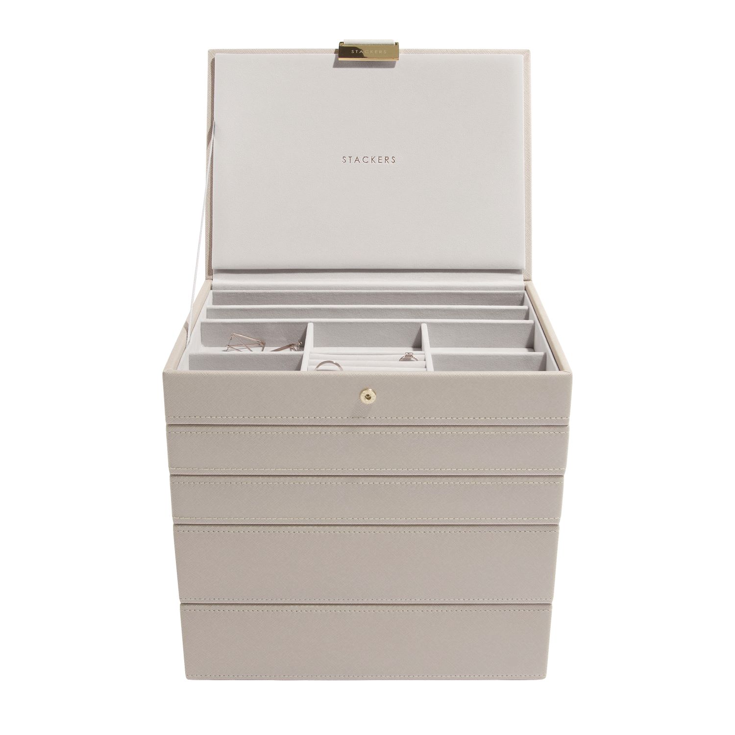 Stackers Women's Neutrals  Taupe Classic Jewelry Box Set Of Five In Neutral