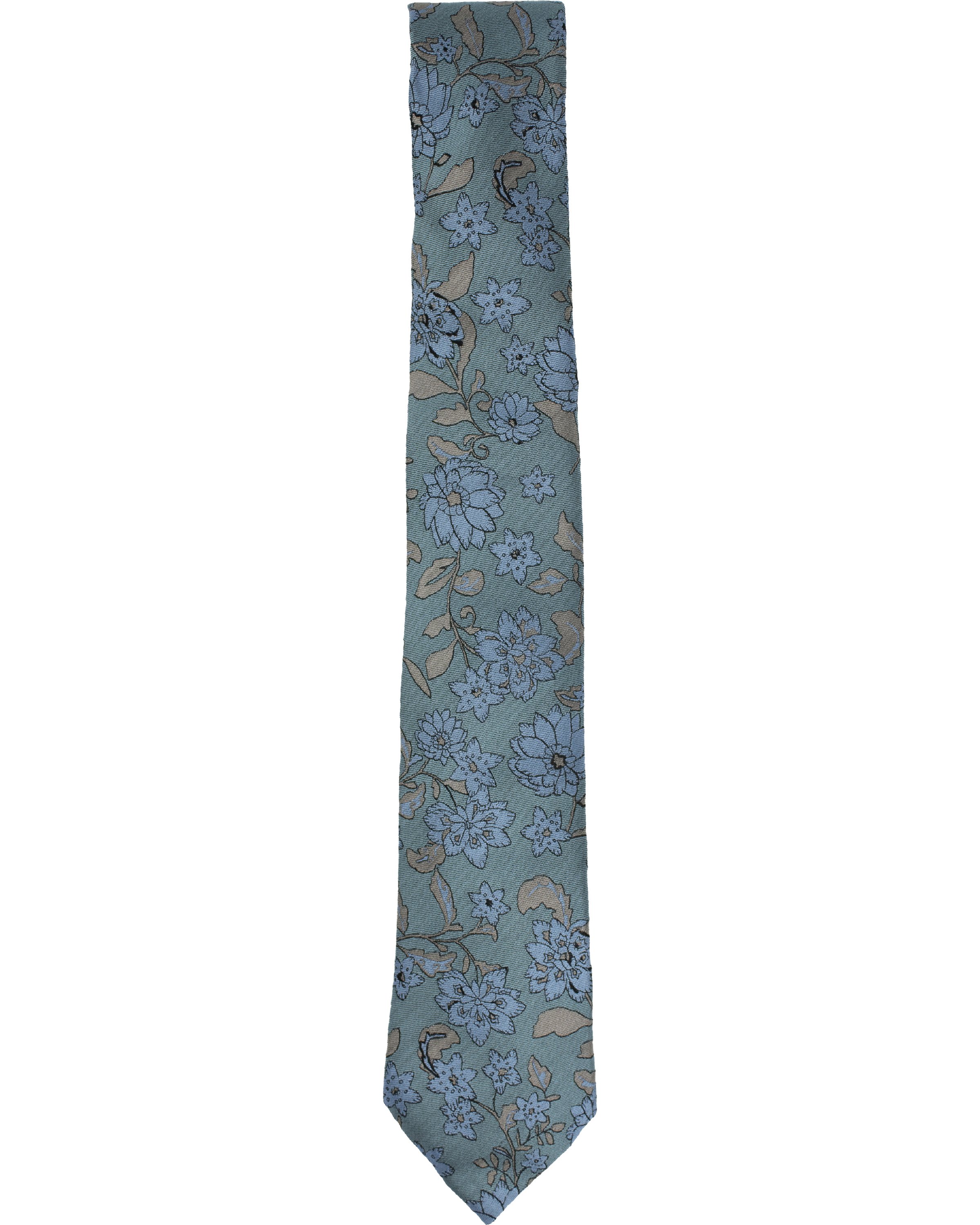 Men’s Green / Blue Lotus Aqua Tie One Size Lords of Harlech