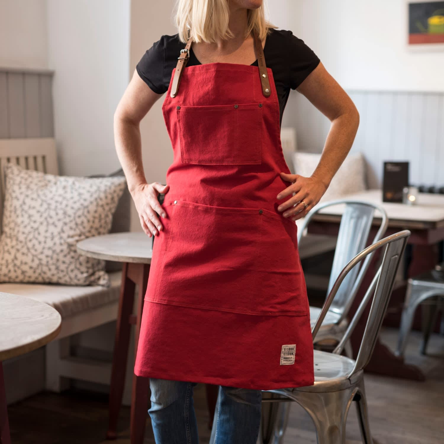 Western Red Bandana Apron, Cooking