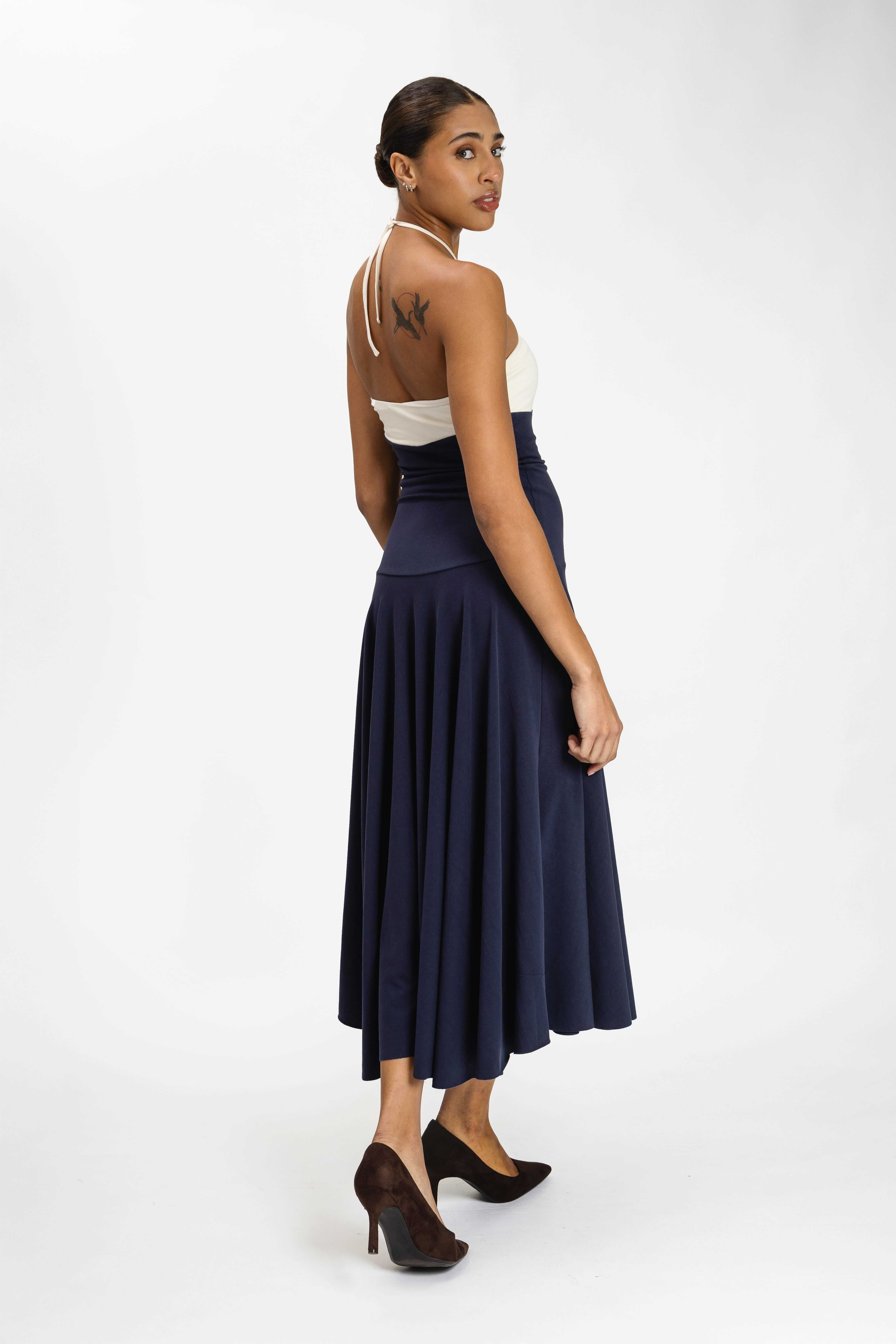 Belkys Studio Lorelei Maxi Dress - Blue/White