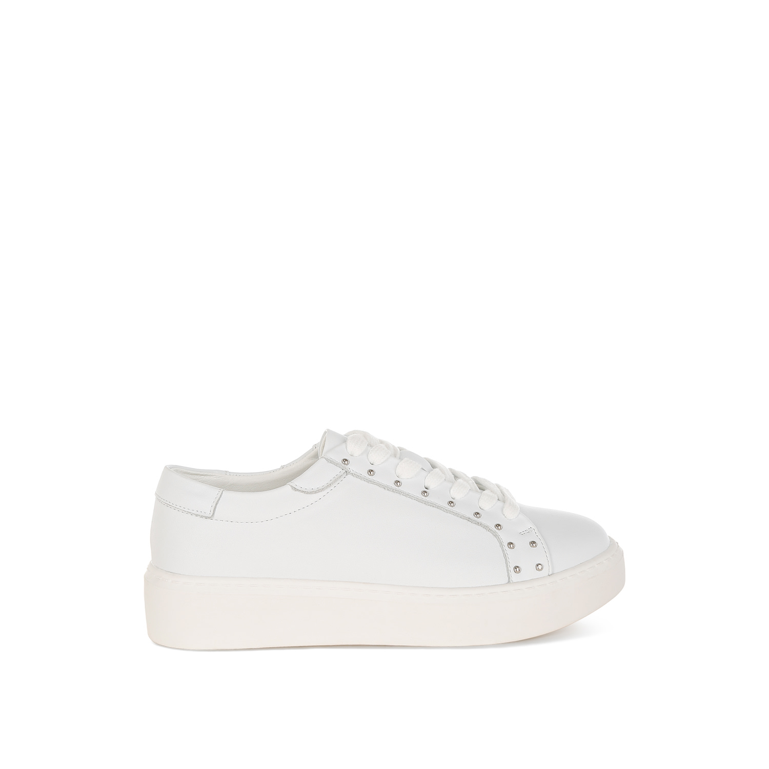 Rag & Co Women's Strider Studs Embellished Chunky Sneakers In White By