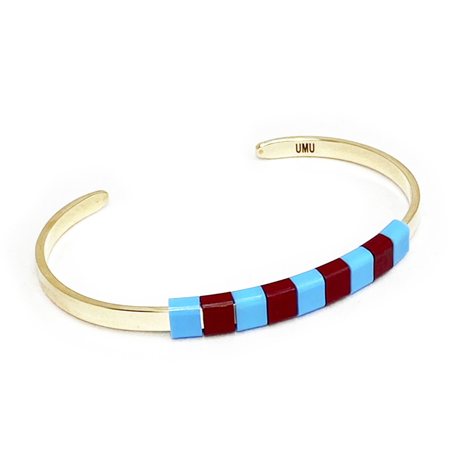 Women’s Blue / Pink / Purple Baekke Brass Bracelet - Ice Wine