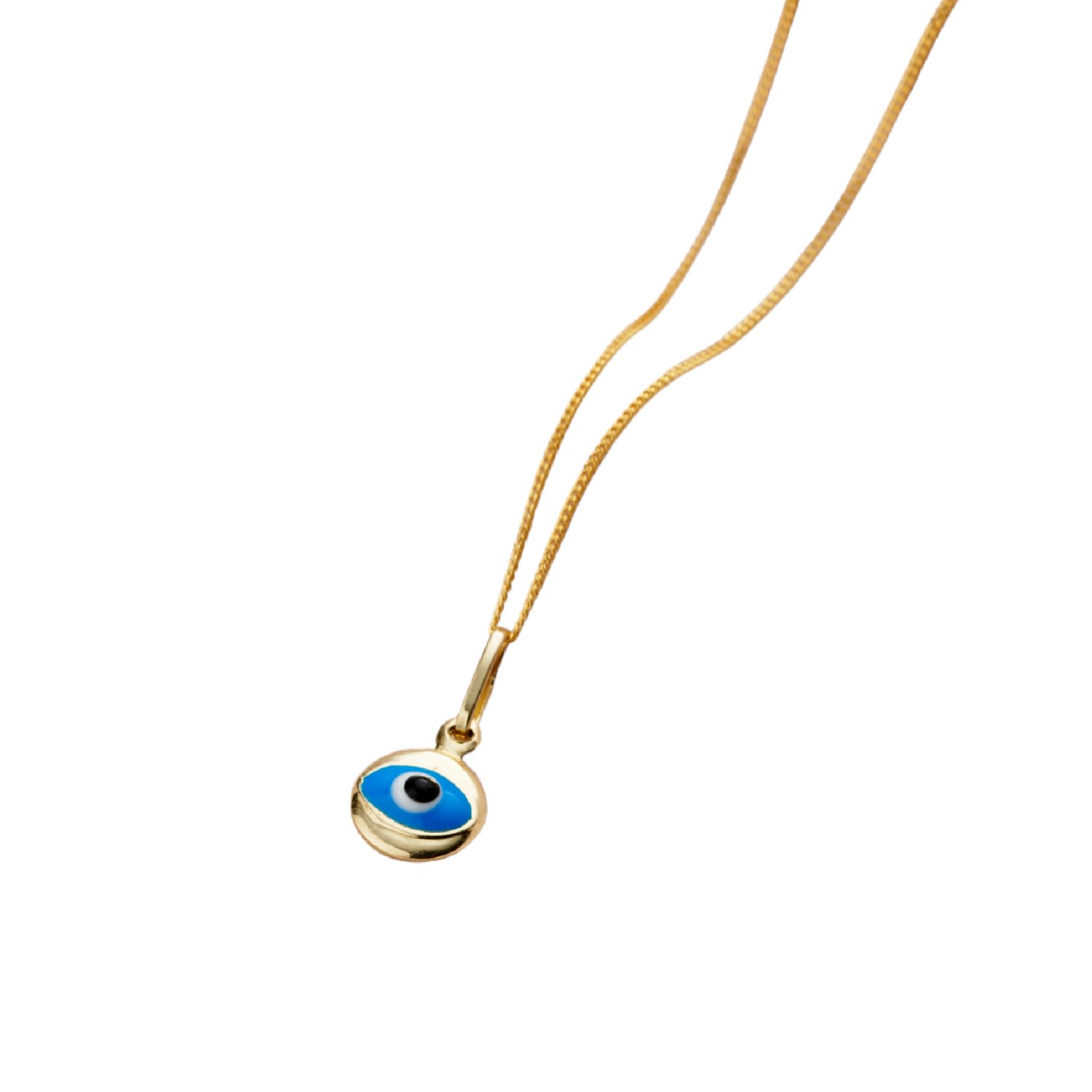 Shop Posh Totty Designs Women's Gold Mini Evil Eye Necklace