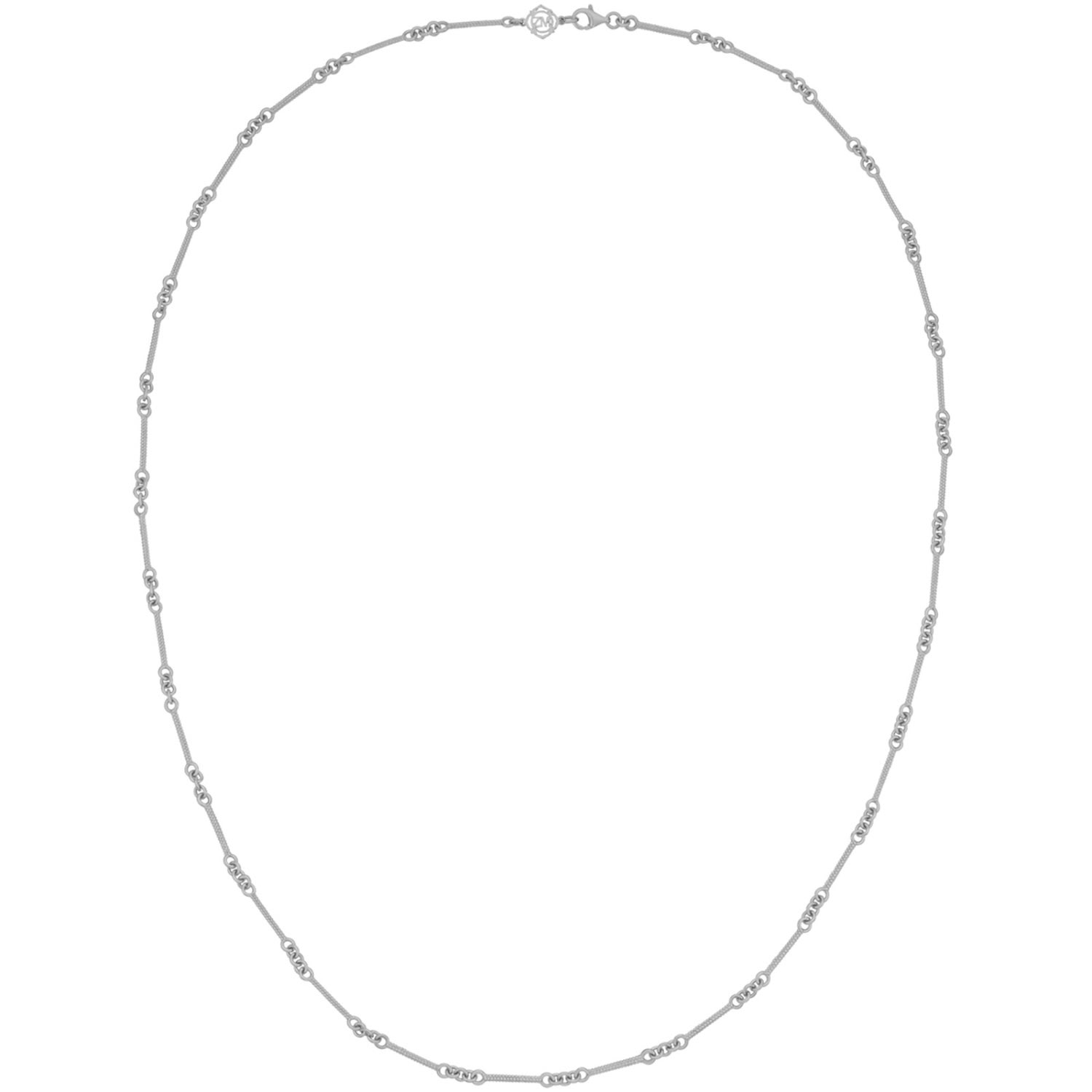 Zoe And Morgan Women's Clio Necklace 70cm Silver In White