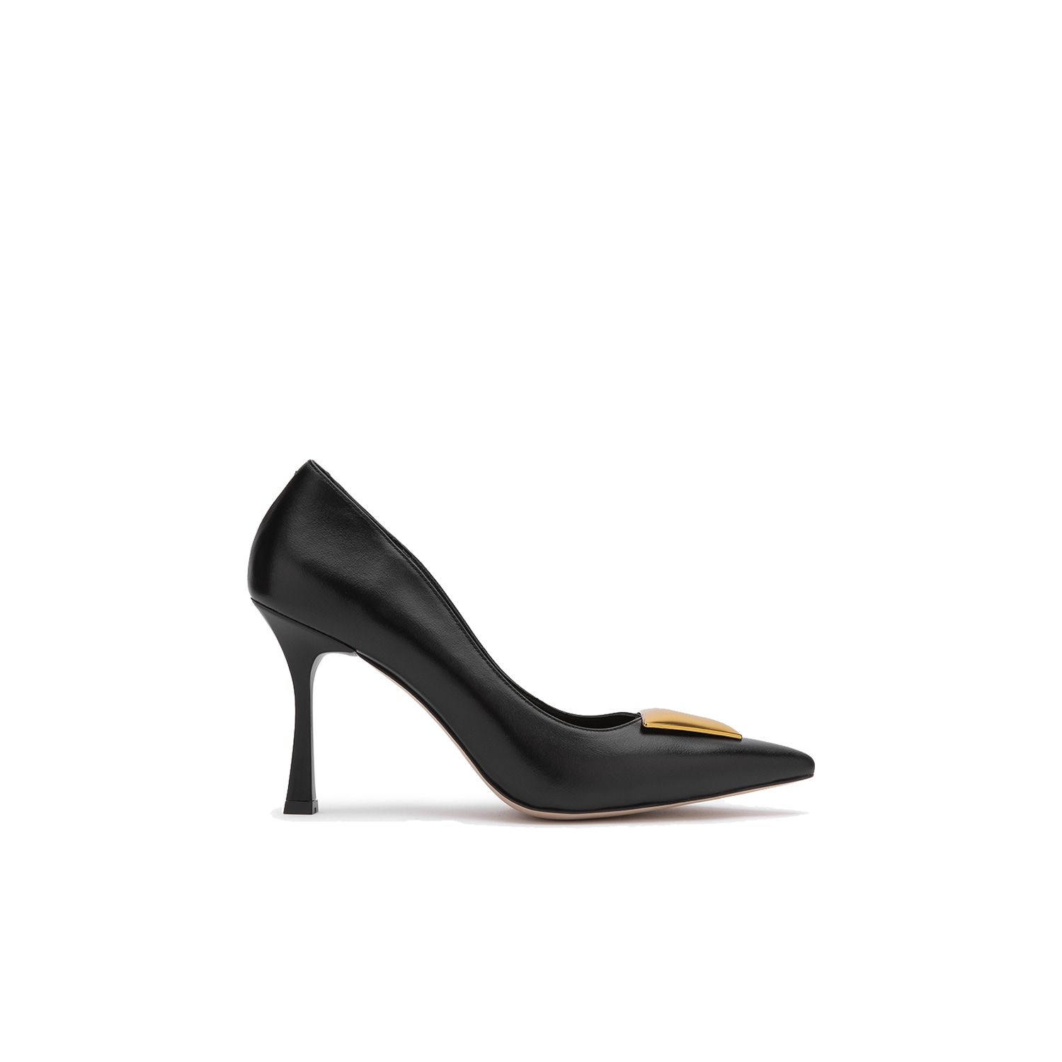 Ilvi Svea Black Leather Women's Pump In Black