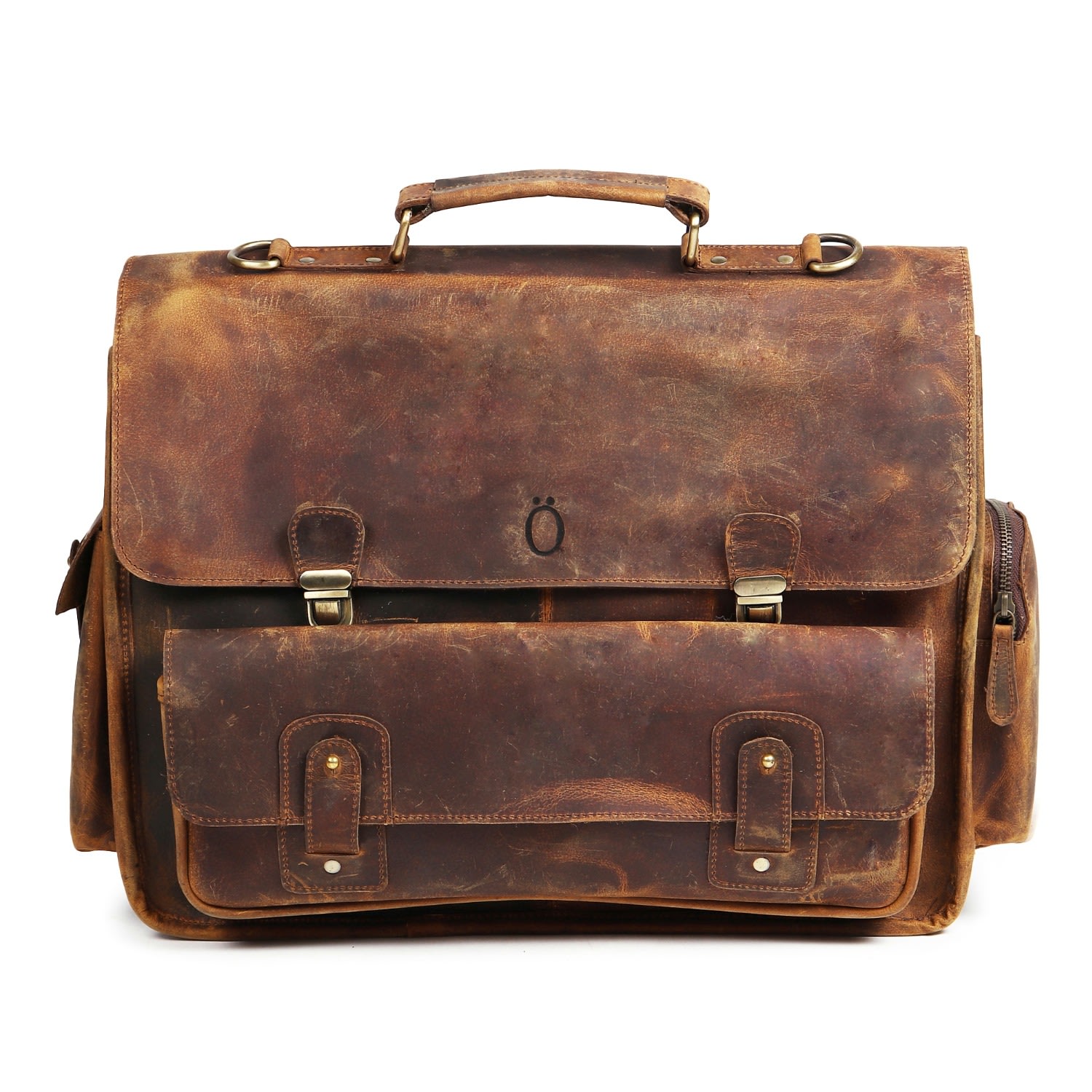 Dötch Leather Men's Brown Ranga Laptop Messenger Bag