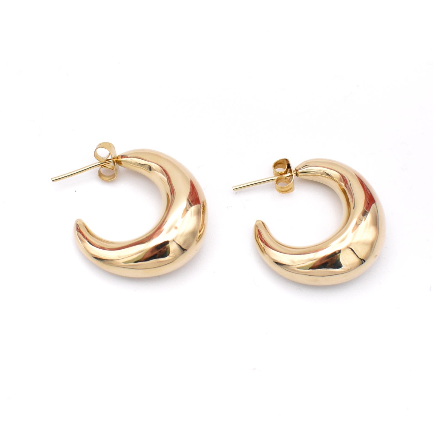 Lala Salama Women's Gold Classic Chubby Hoops In Gold