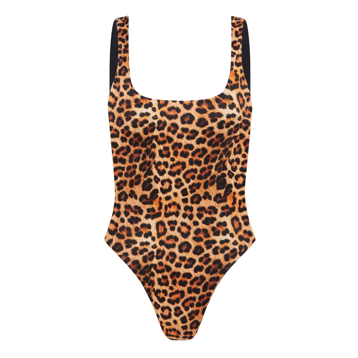 Women’s Black / Brown Luna One Piece Leopard-Black Reversible Small Room 24