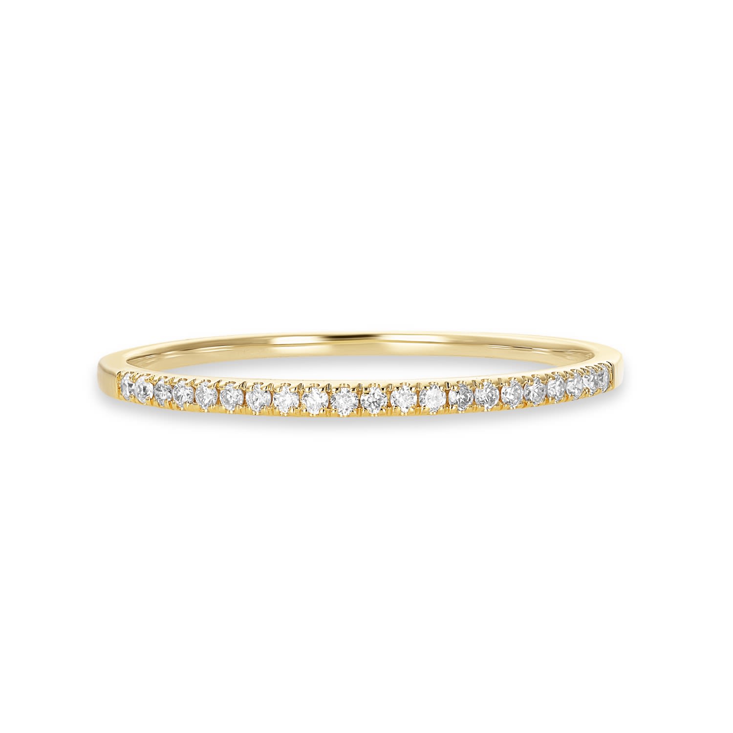 Women’s Essential Slim Diamond Band - Gold Caye Joaillier