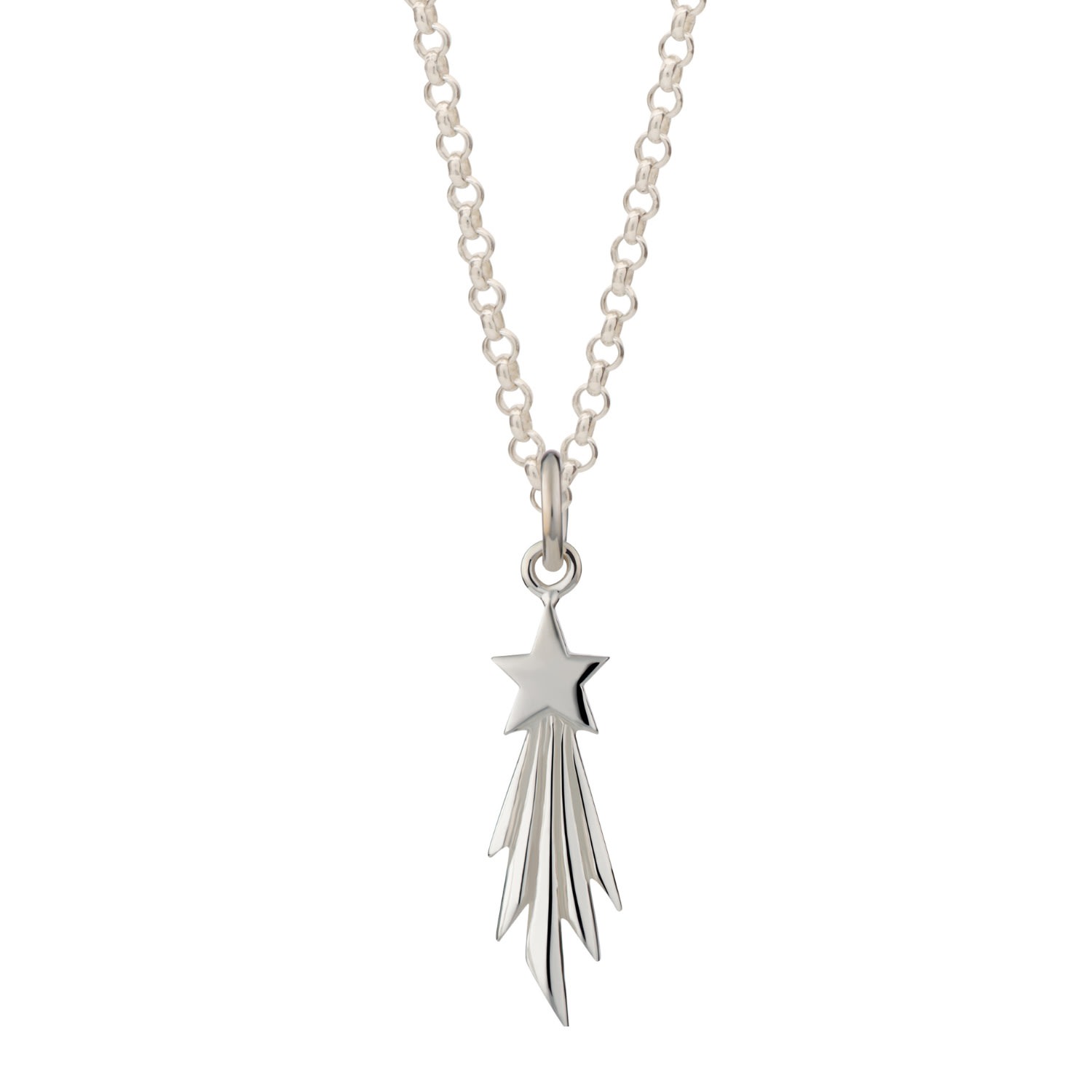 Women’s Sterling Silver Shooting Star Necklace Lily Charmed