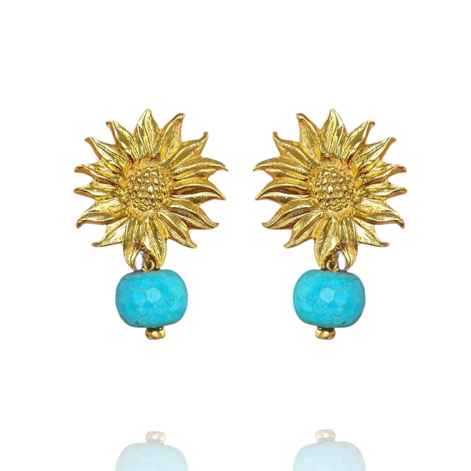 Eyeconic By Samar Ajram Women's Sunflower Gold Earrings In Gold