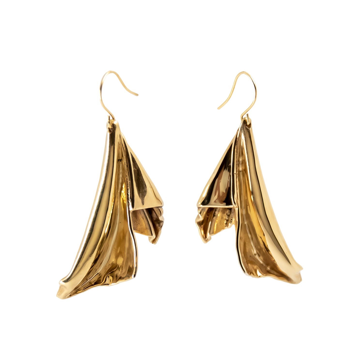 Women’s En L’air Statement Earrings In Gold Plaitly