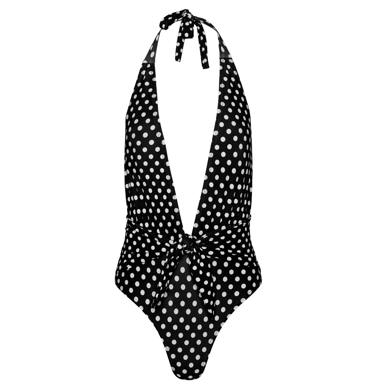 Paola Amador Women's Black / White Mary Polka Dots One Piece Swimsuit