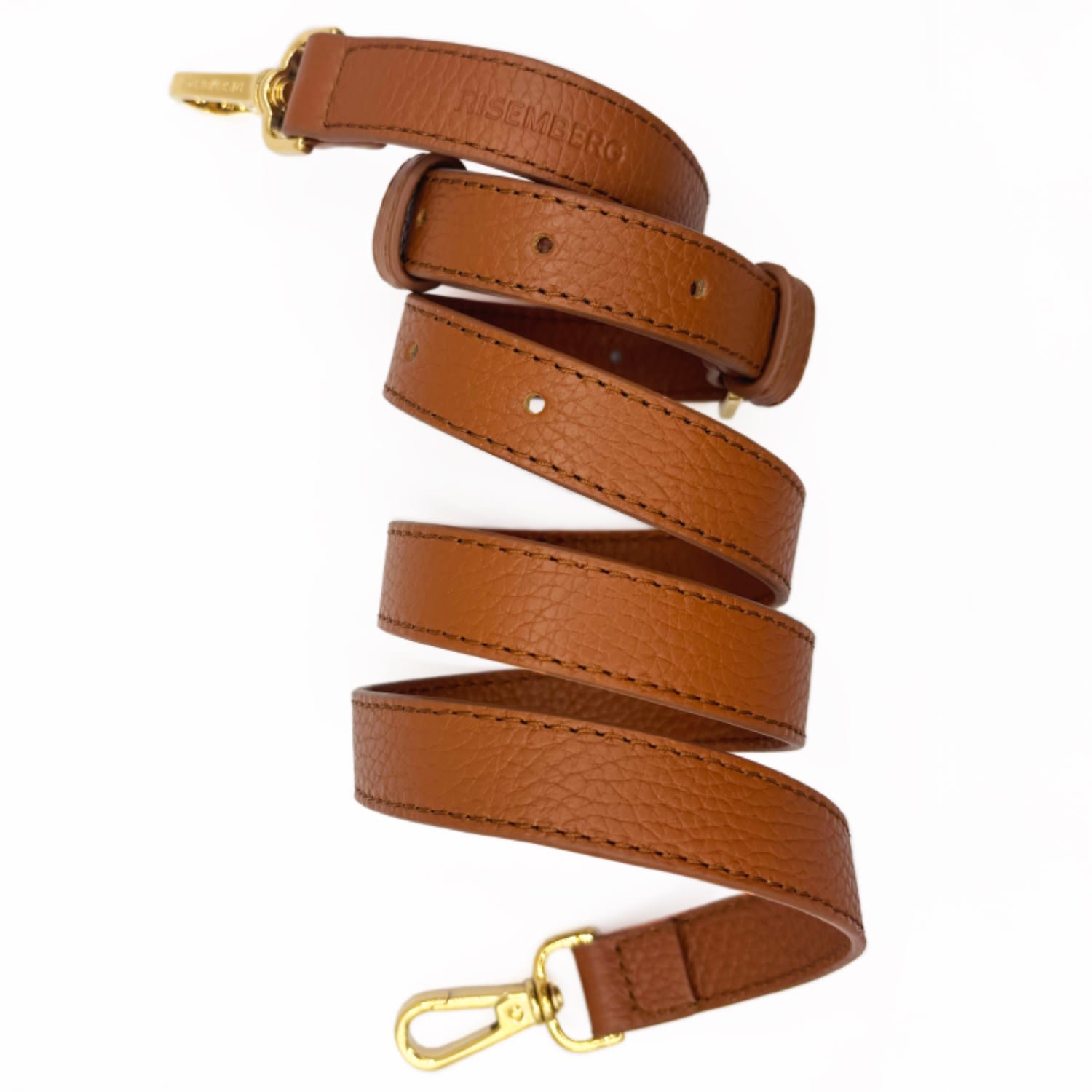 Risemberg Women's Brown Modular Leather Strap In Sandstone