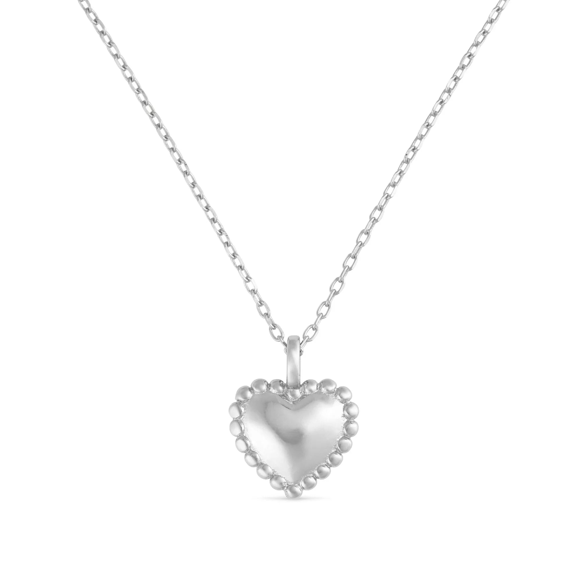 Women’s Dainty Sterling Silver Heart Love Necklace Elk & Bloom - Everyday Fine Jewellery