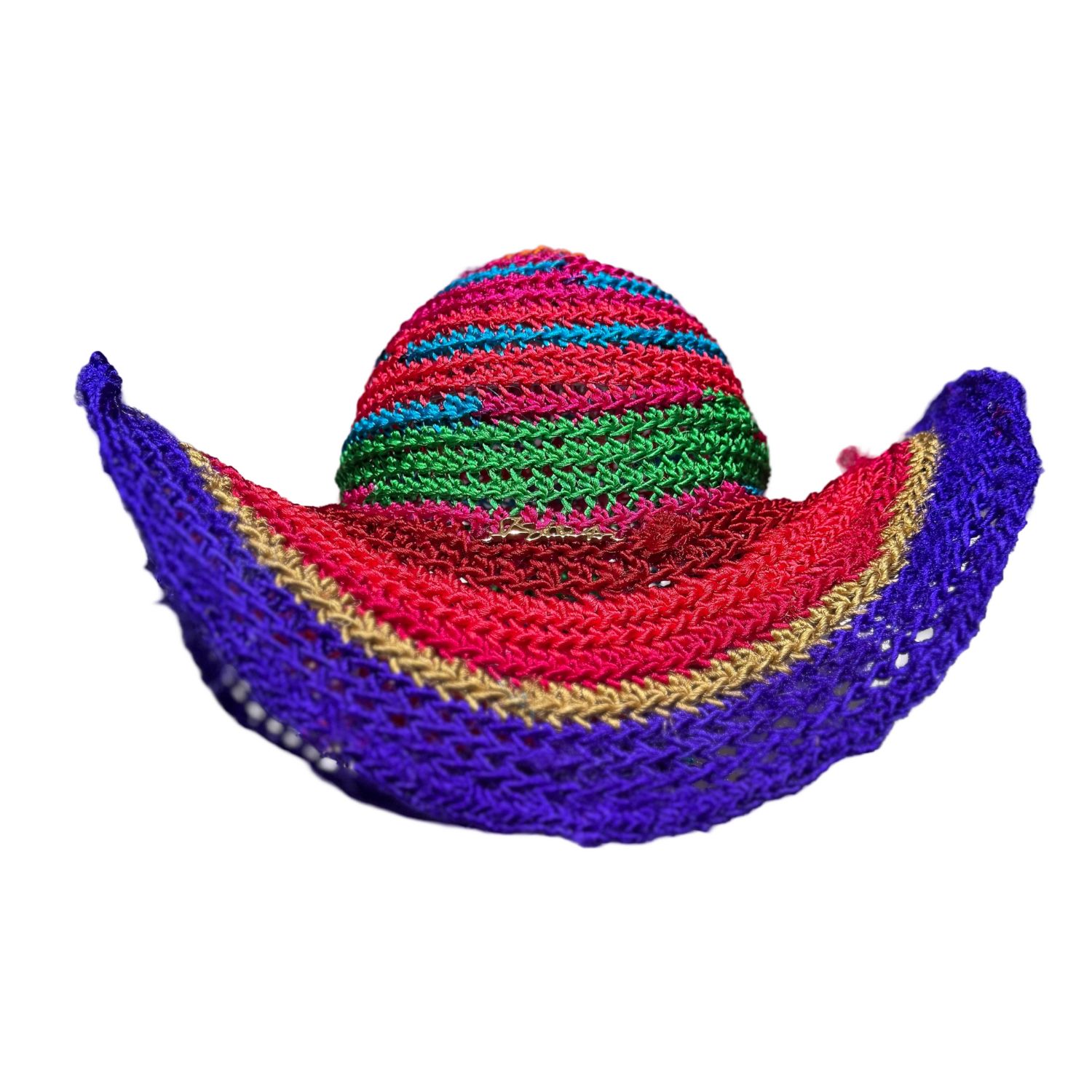 Iskra Women's Pink / Purple / Red Elina Wide Brim Hat In Pink/purple/red