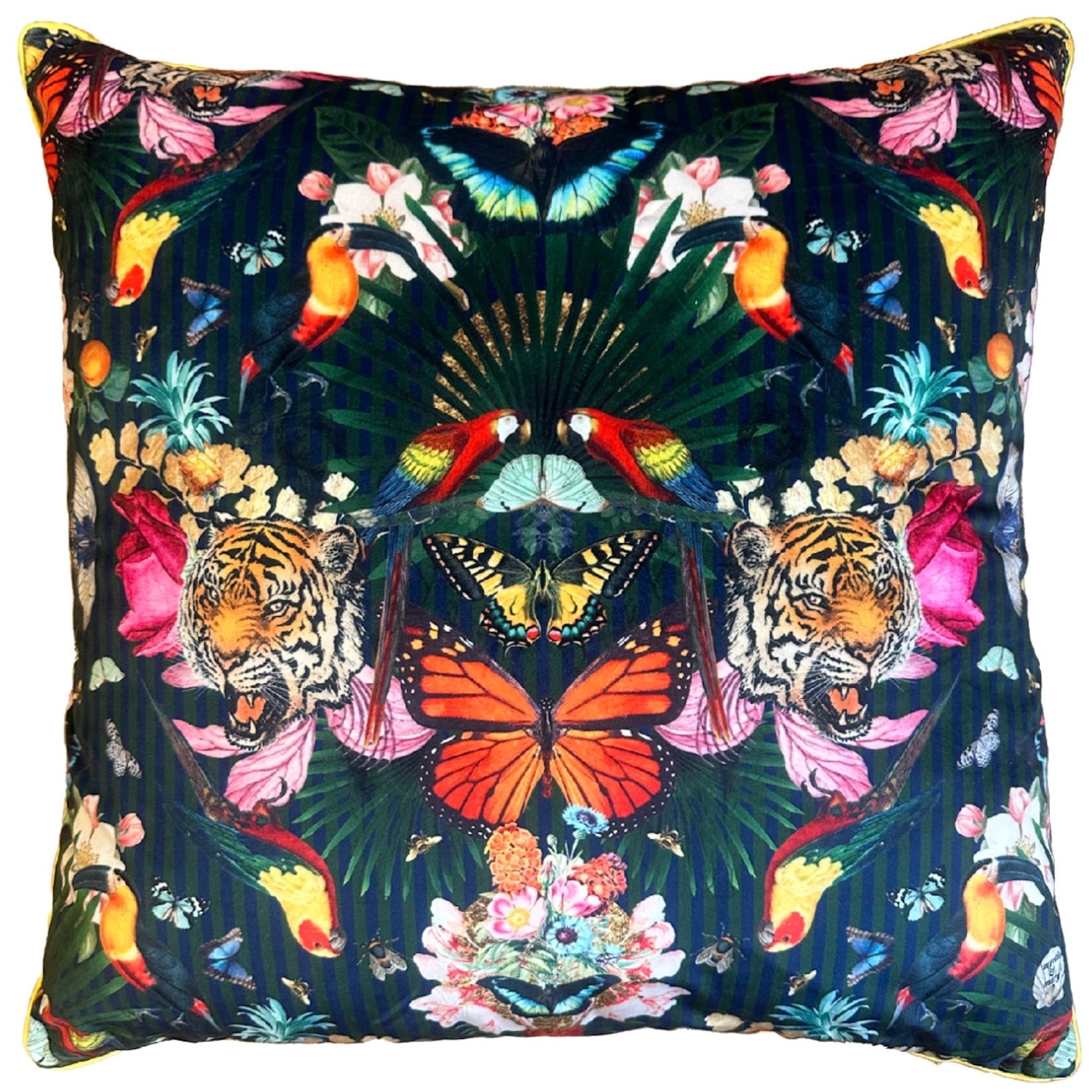 Black Paradise Lost Night - Luxury Velvet Cushion One Size Myrtle & Mary