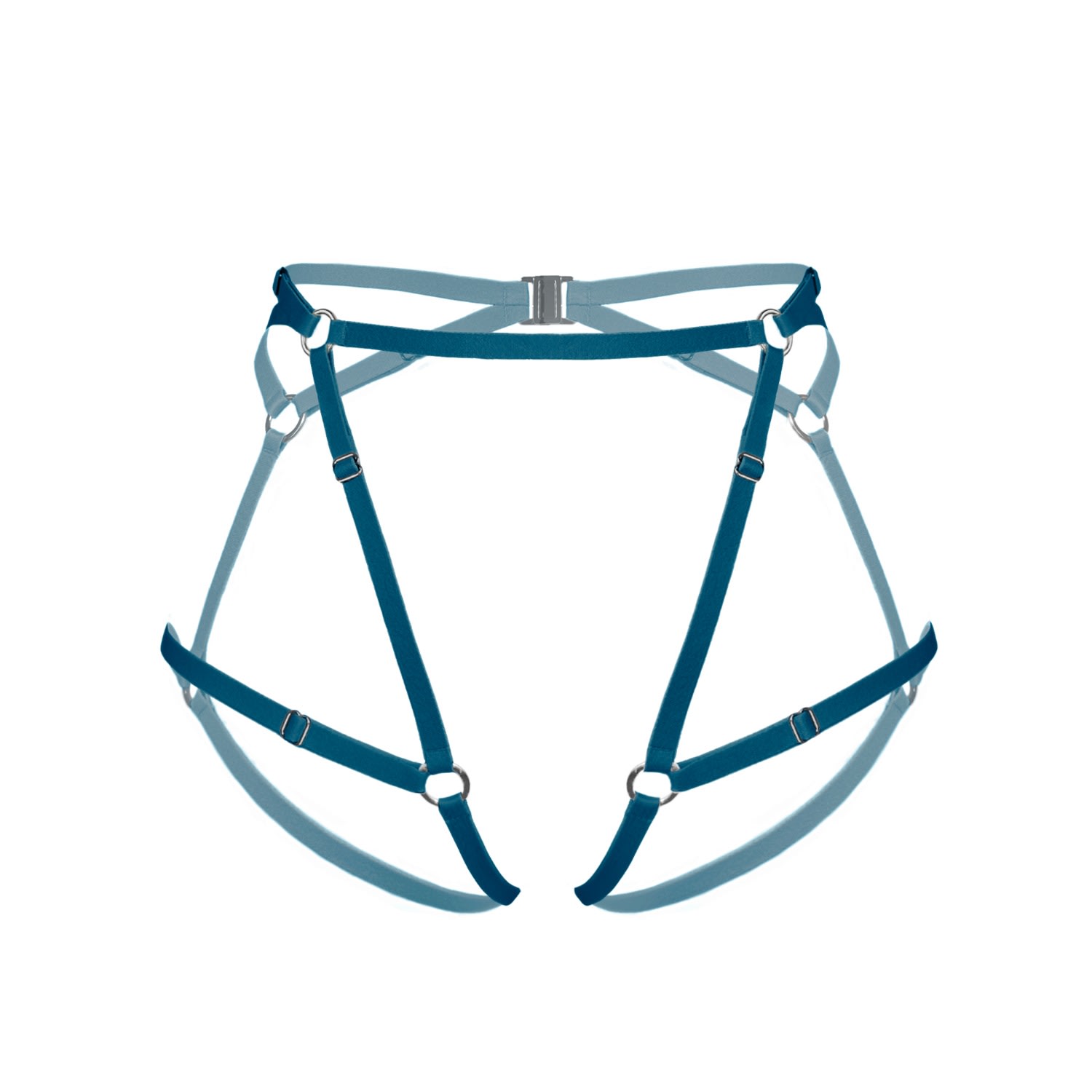 Monique Morin Lingerie Women's Blue Frisson Harness Tourmaline In Blue