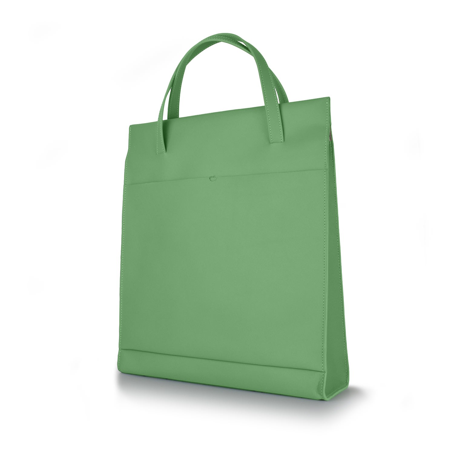 Women’s Handmade Adjustable Leather Tote Bag - Sea Green Godi.
