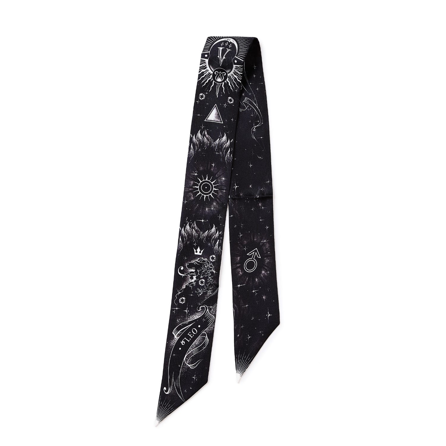 Women's Black / White Leo Zodiac Twilly | Silk&Soul
