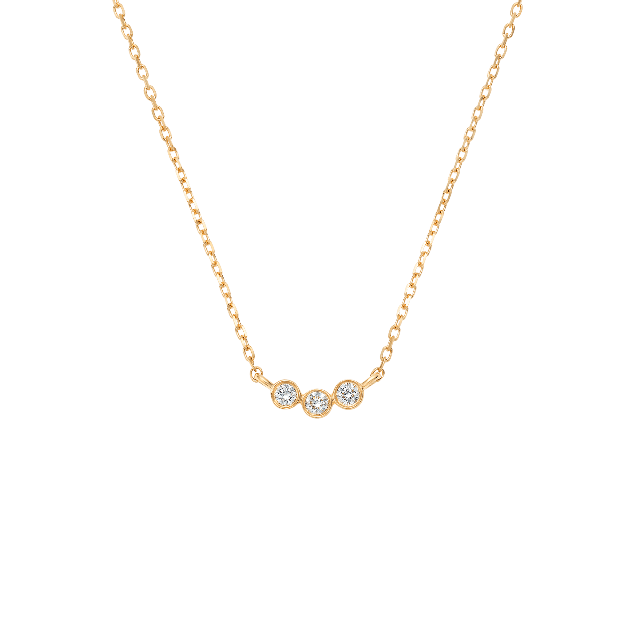 Women’s Solid Gold Diamond Trio Pendant La Kaiser