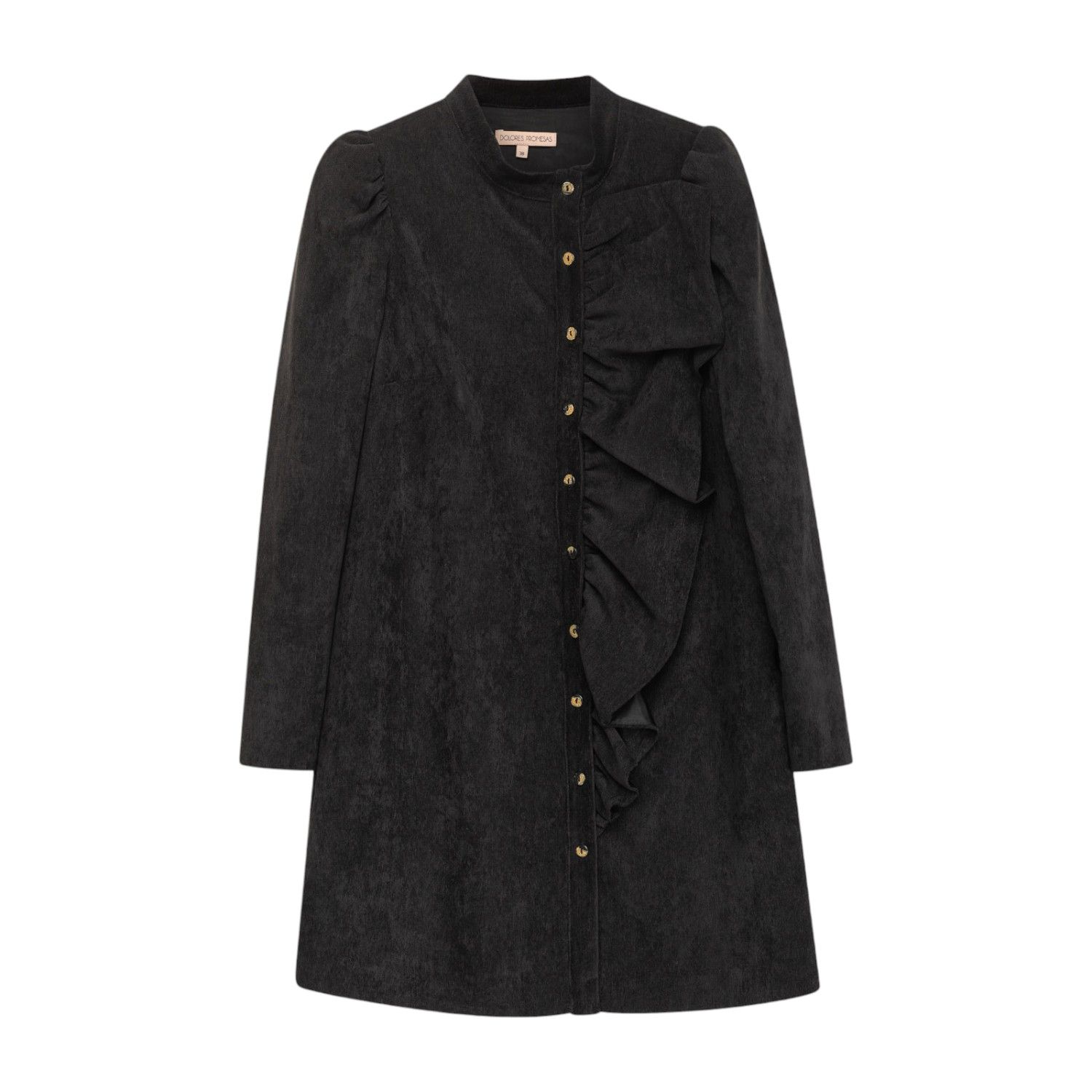 Dolores Promesas Women's Filipa Short Black Ruffle Dress In Black