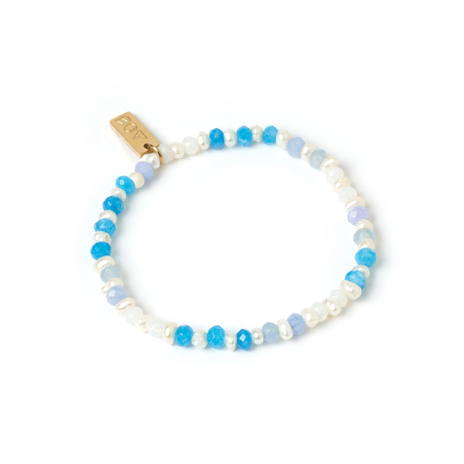 Women’s Blue Bloom Pearl & Gemstone Bracelet - Ocean Arms of Eve