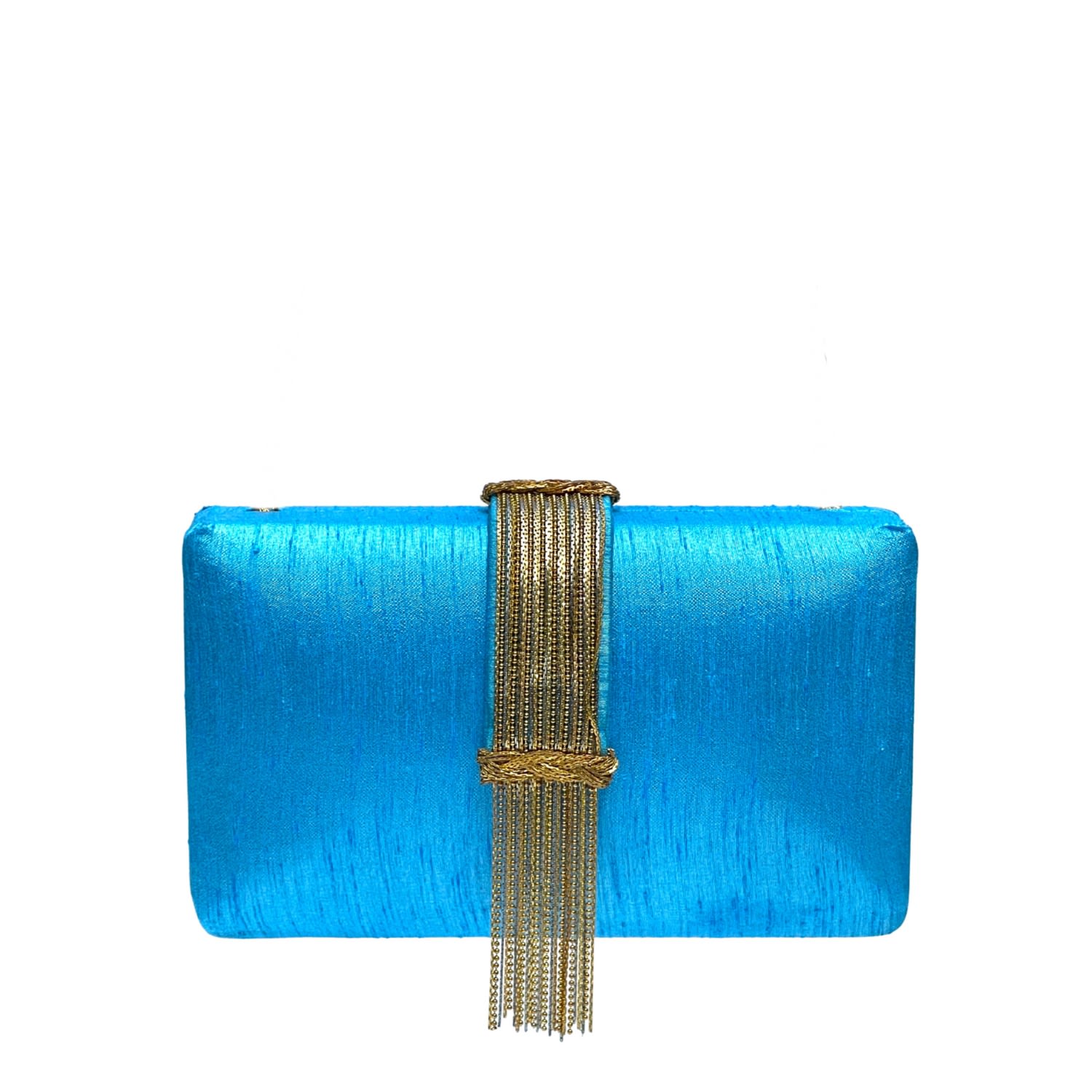Simitri Women's Blue / Gold Sky Fringe In Multi