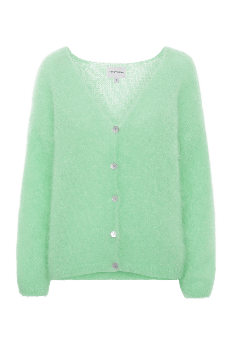 Americandreams Women's Cornelia Ls Cardigan Mint Green