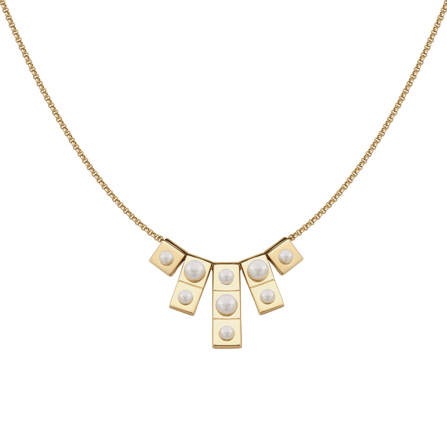 ME30 WOMEN'S GOLD URBAN CHIC - FUSION PEARL PENDANT NECKLACE