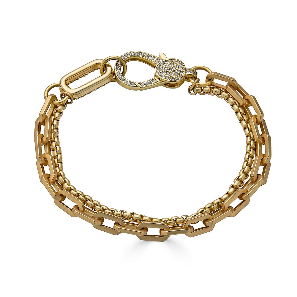 Loni Paul Jewelry Women's Gold Pave Connector Bracelet In Gold