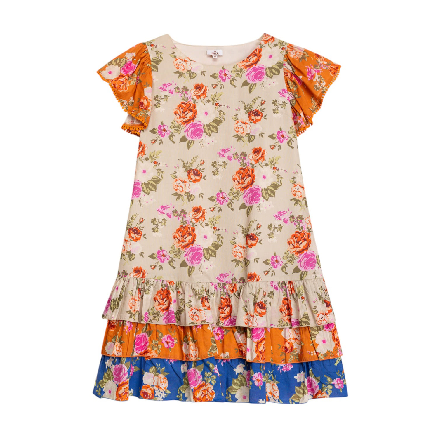 Niza Women's Short Floral Dress Rosys