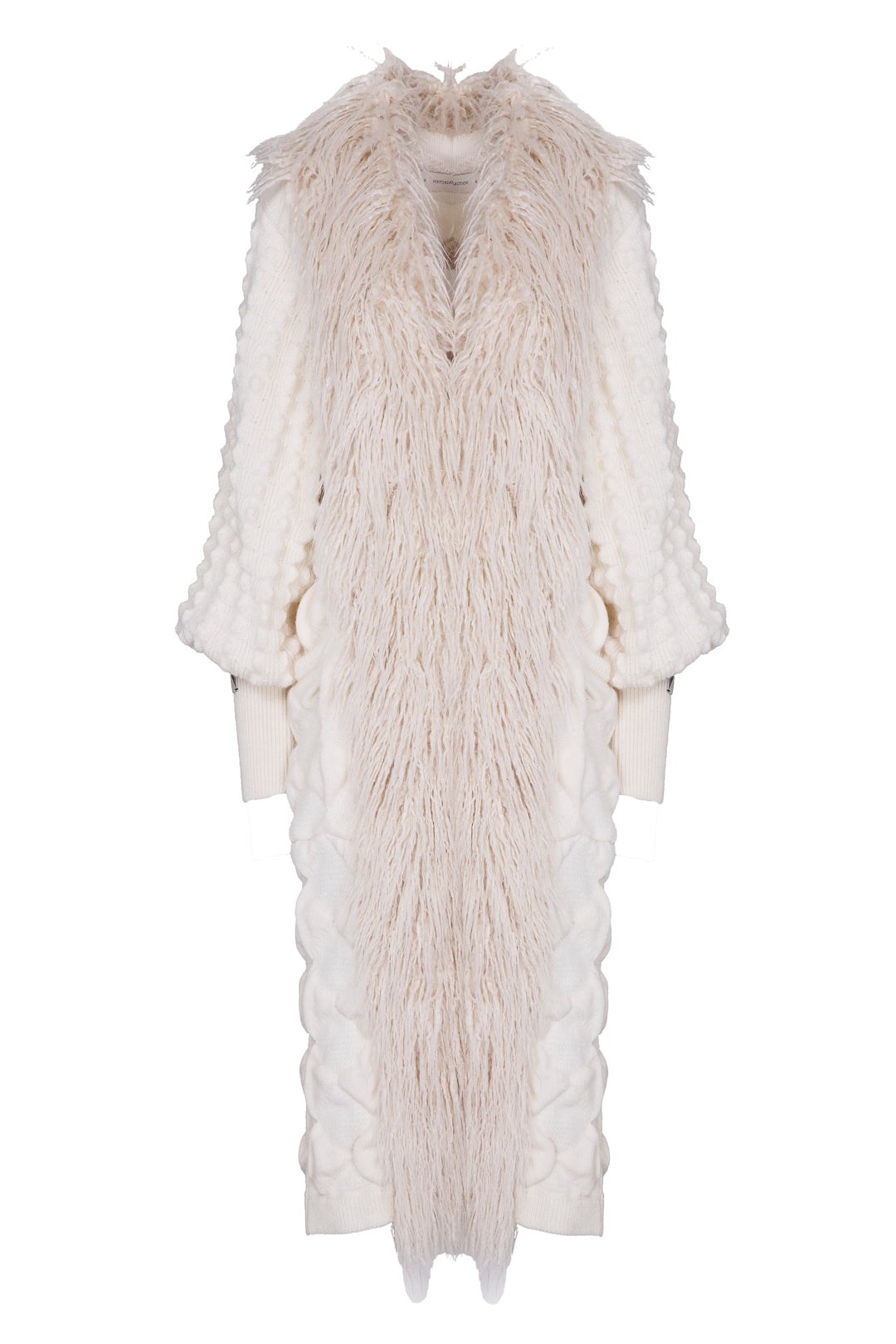 The Extreme Collection Women's Neutrals Gustave Ivory Long Hair Cardigan In Neutral