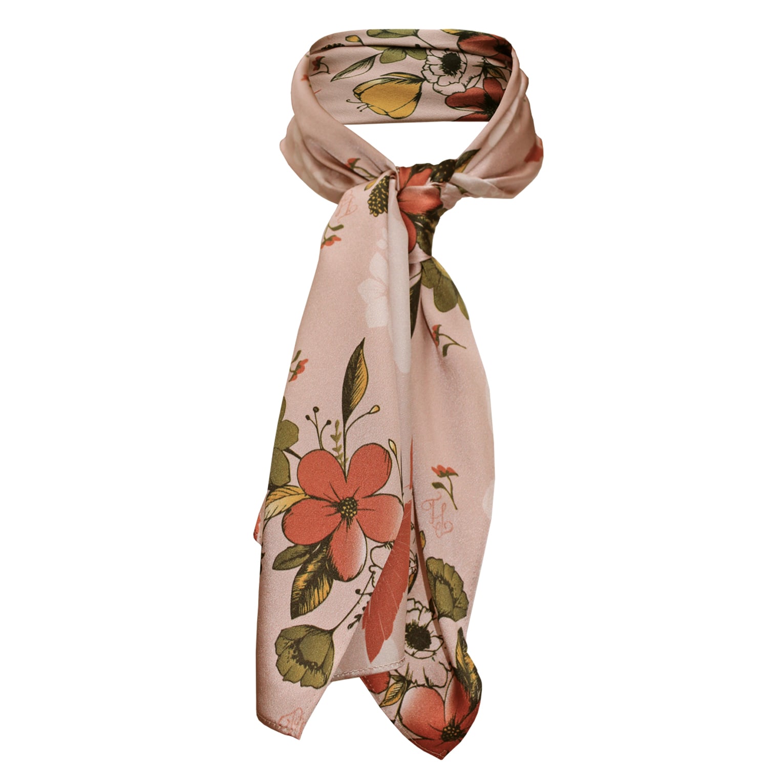 Tallulah Love Women's Tuscan Haze Silk Scarf - Gift In Green/yellow