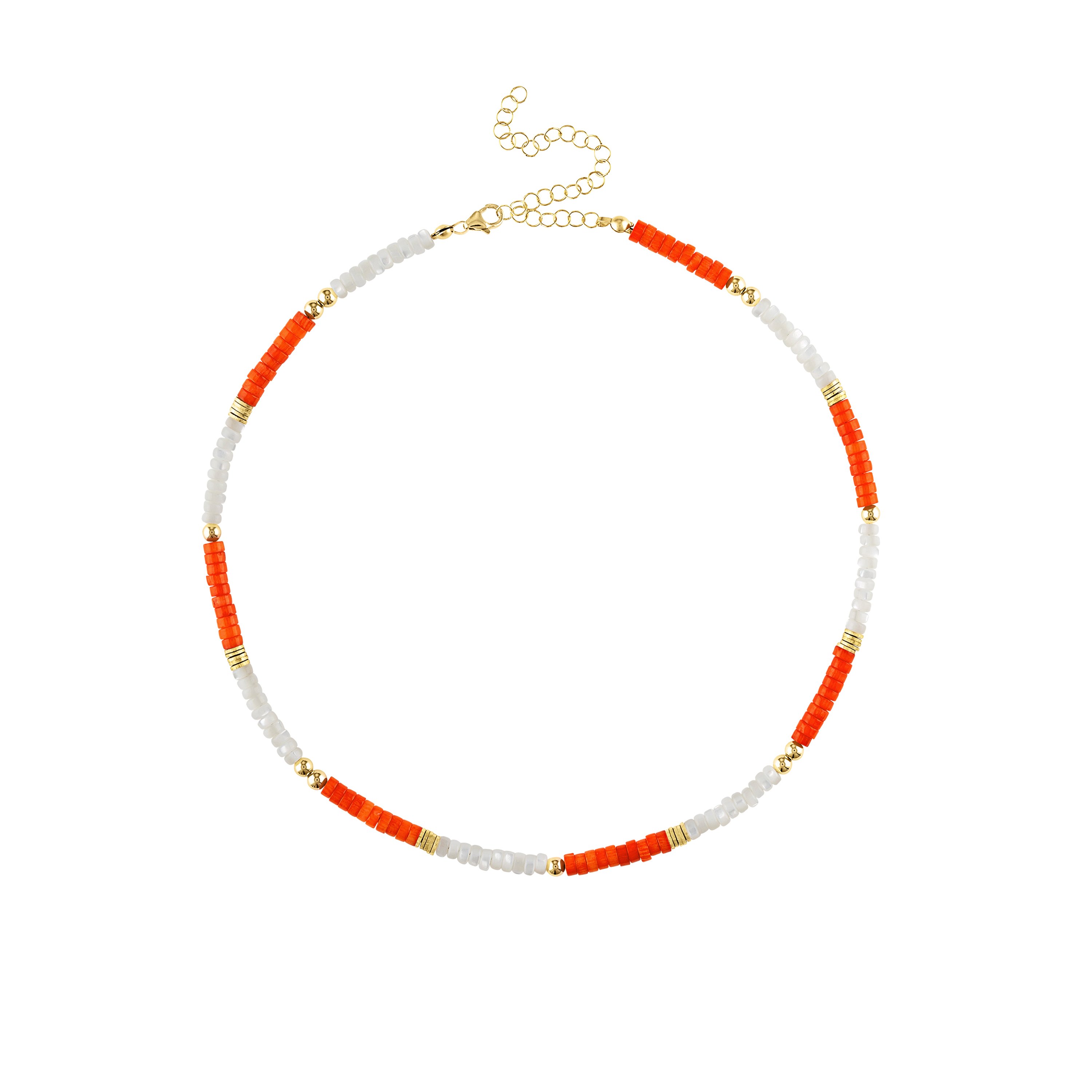 Olivia Le Kaia Beaded Necklace In White