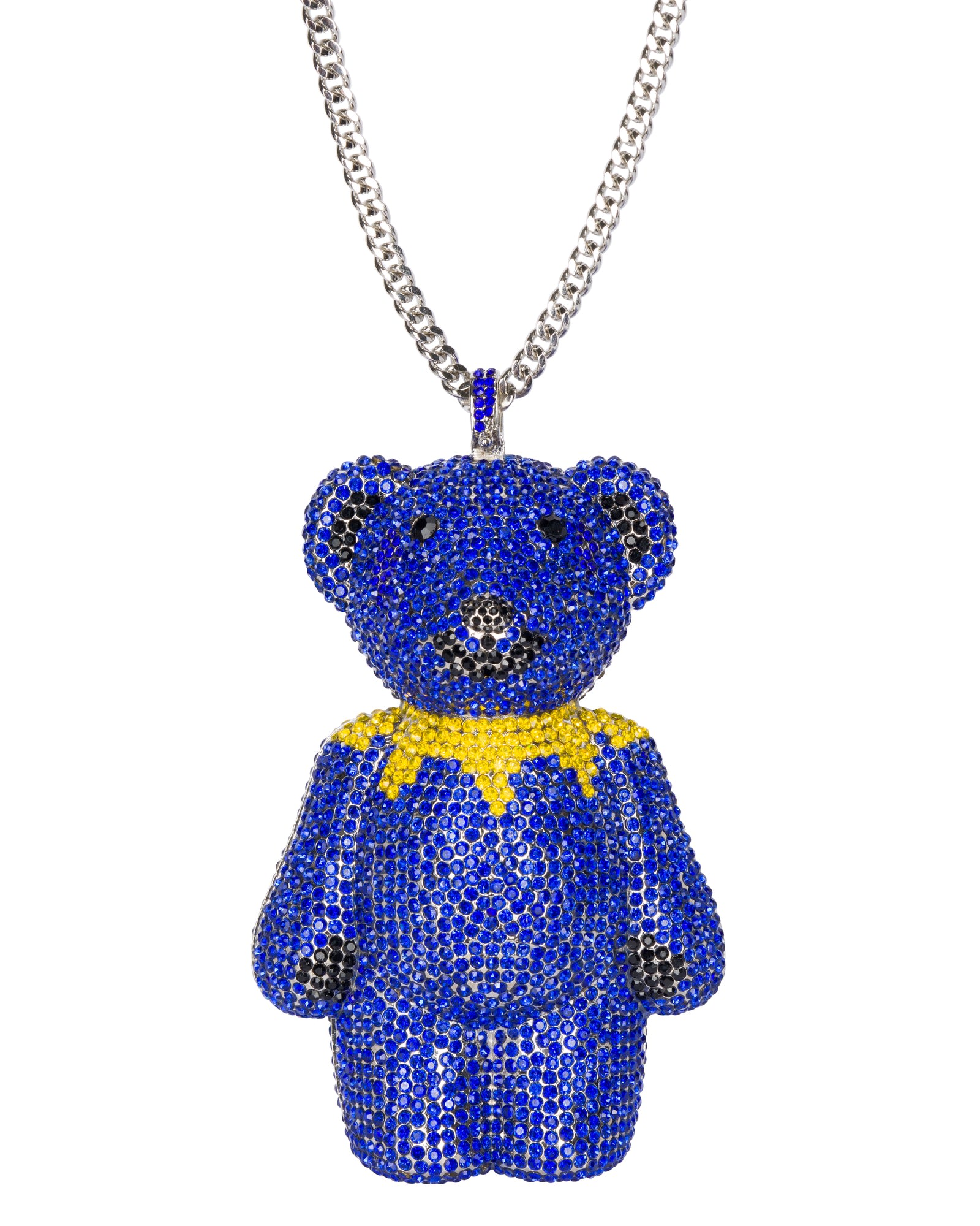 Women’s Blue / Silver / Yellow Grateful Dead Fabulous Dancing Bear Clutch - Blue One Size Meghan Fabulous