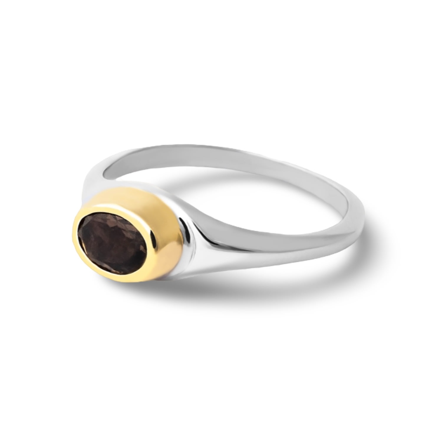Golden Horn Jewellery Women's April Brown Diamond Birthstone Ring In Brown