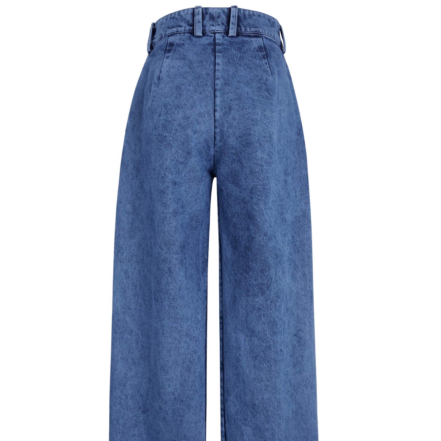 Lorena Saravia Black / Blue / Brown Alex Pants In Multi