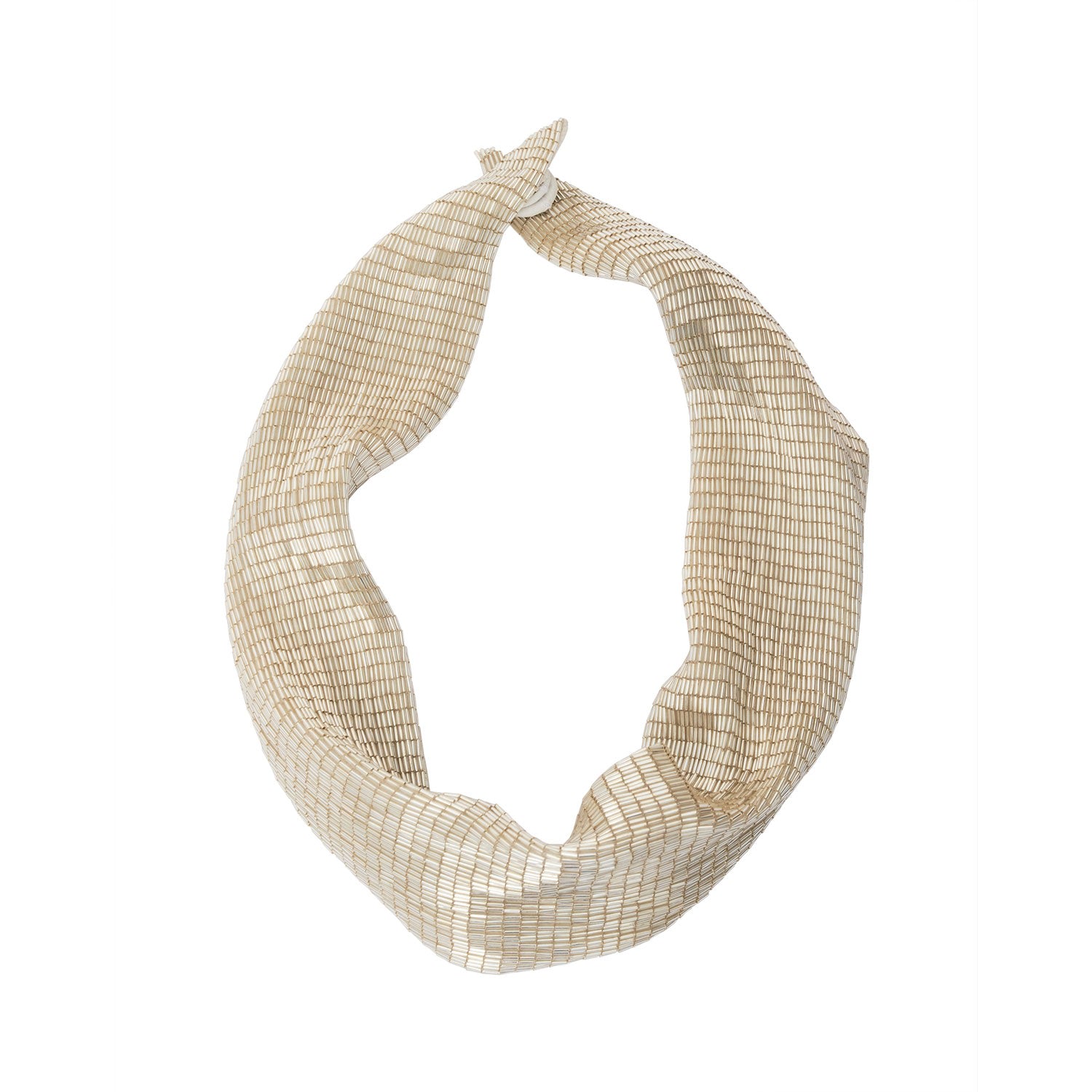 Mignonne Gavigan Women's Sara Mini Scarf Necklace White In Gold
