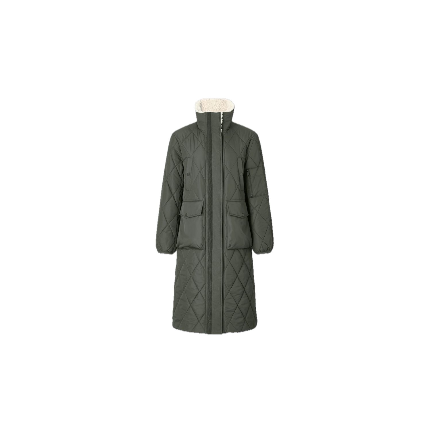 Kaldtvaer Women's Green Mysen Quilted Water Repellent Coat In Green