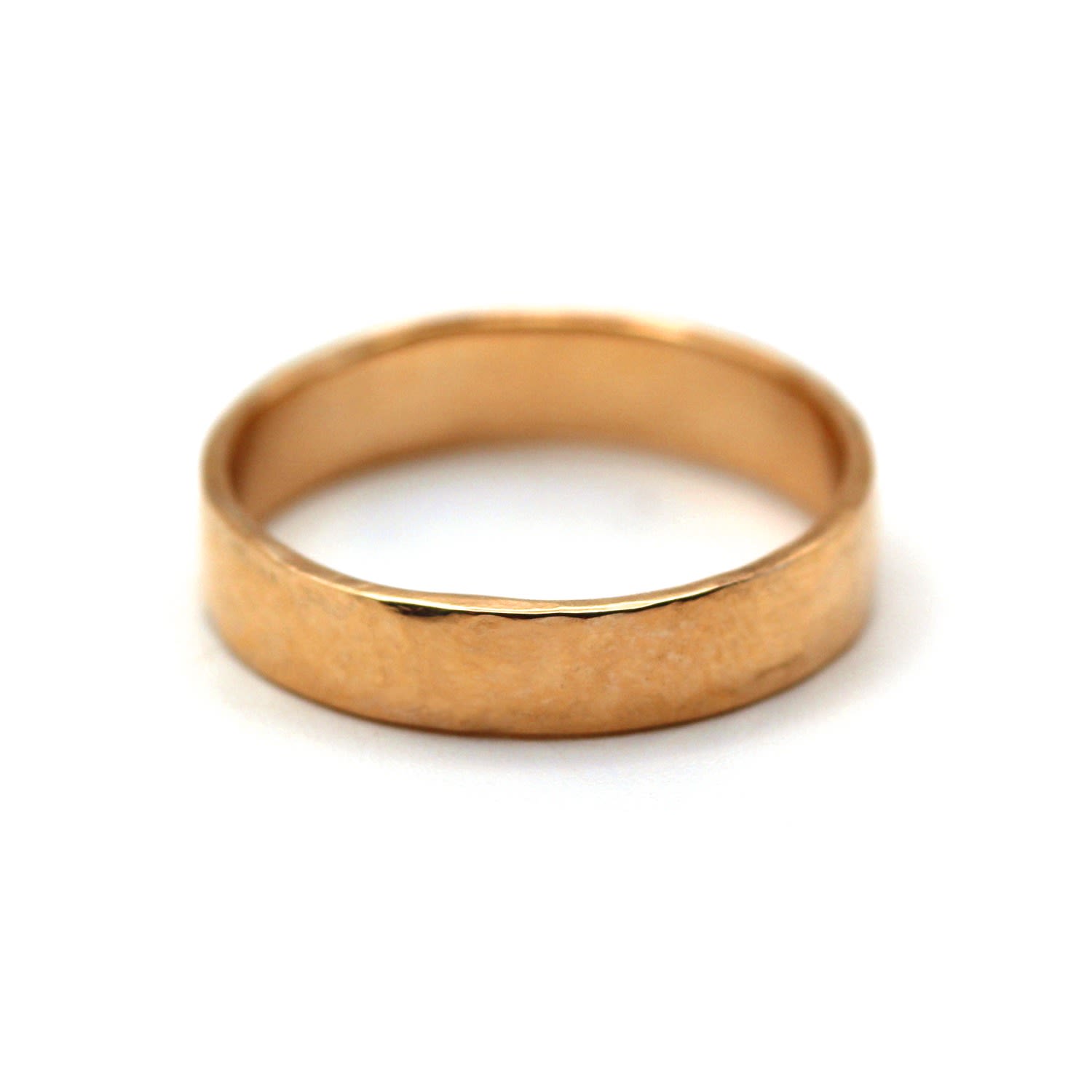 Men’s Unique Hammered Texture Rose Gold Ring Vicstonenyc Fine Jewelry