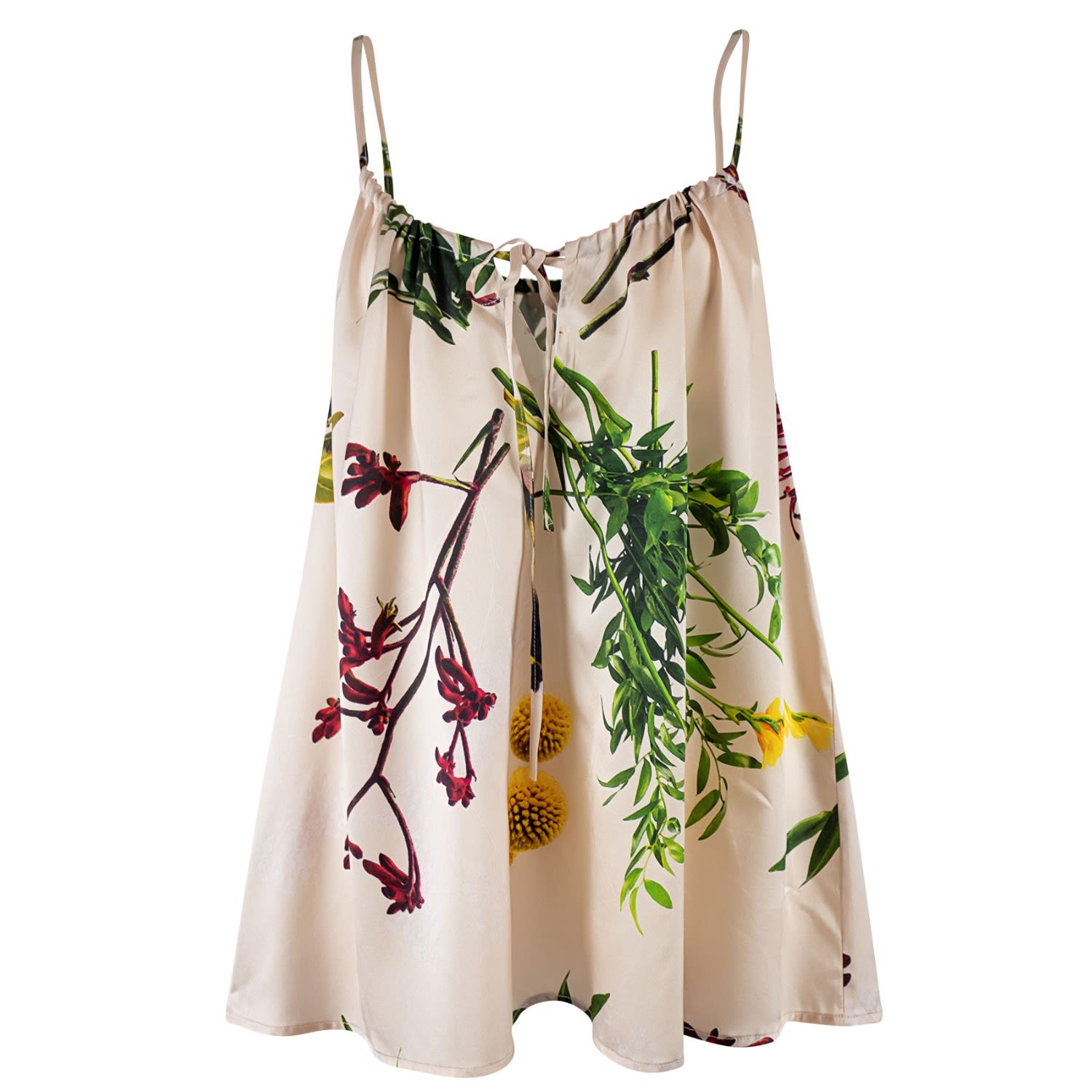 Nokaya Women's Rose Gold Flying Flower Chemise - Pink Rice In Rose Gold