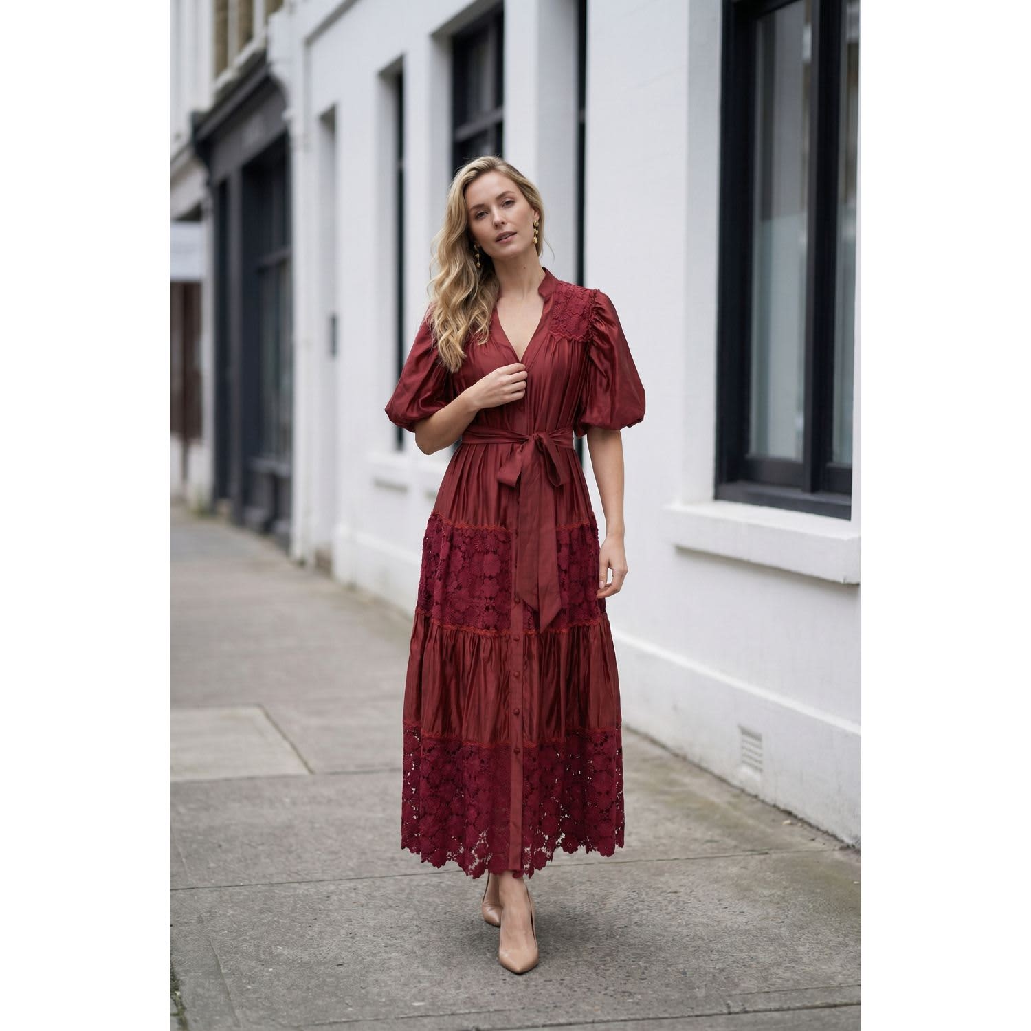 lace-panel-midi-dress-with-