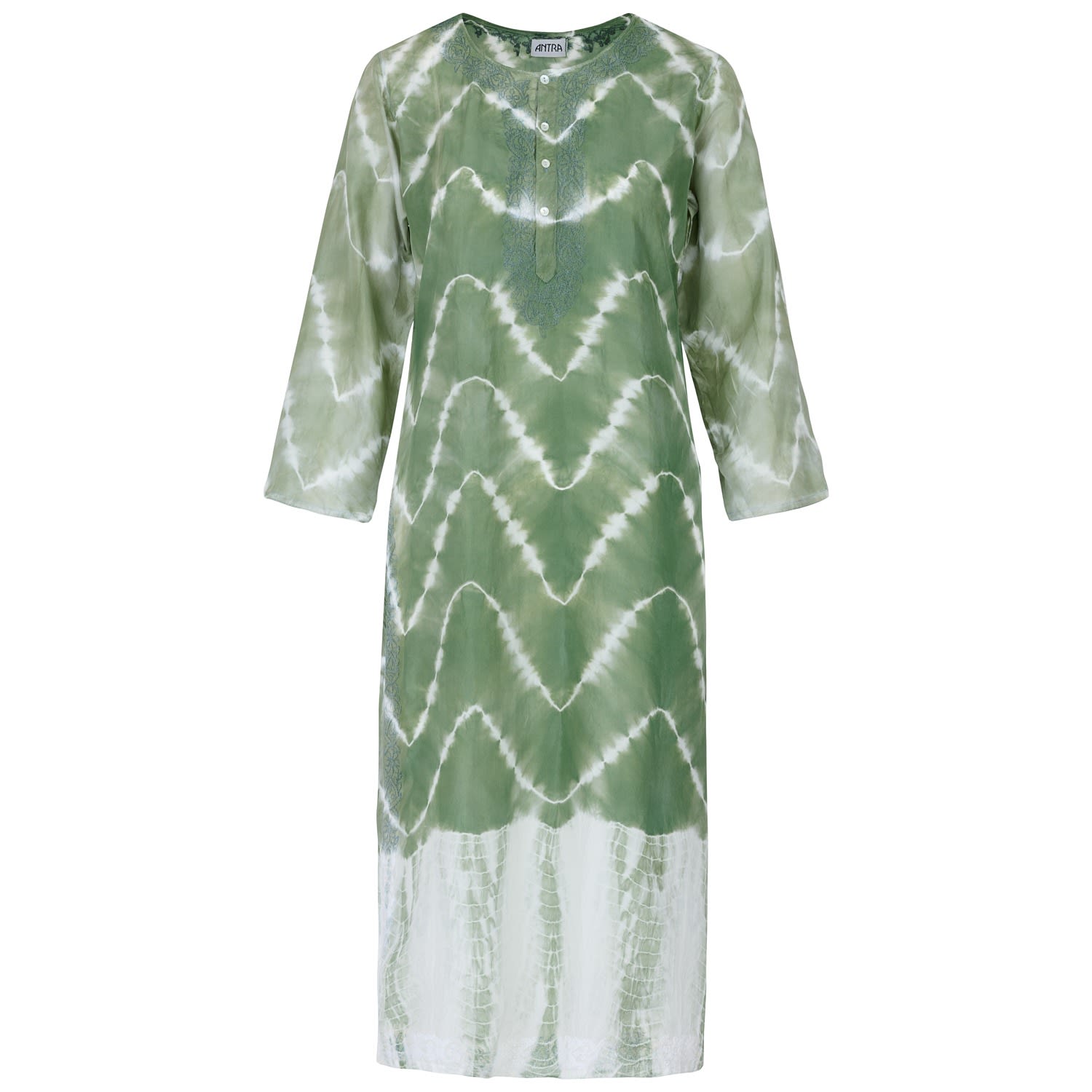 Women’s The Pheme Silk Kaftan Sea Green Medium Antra Designs