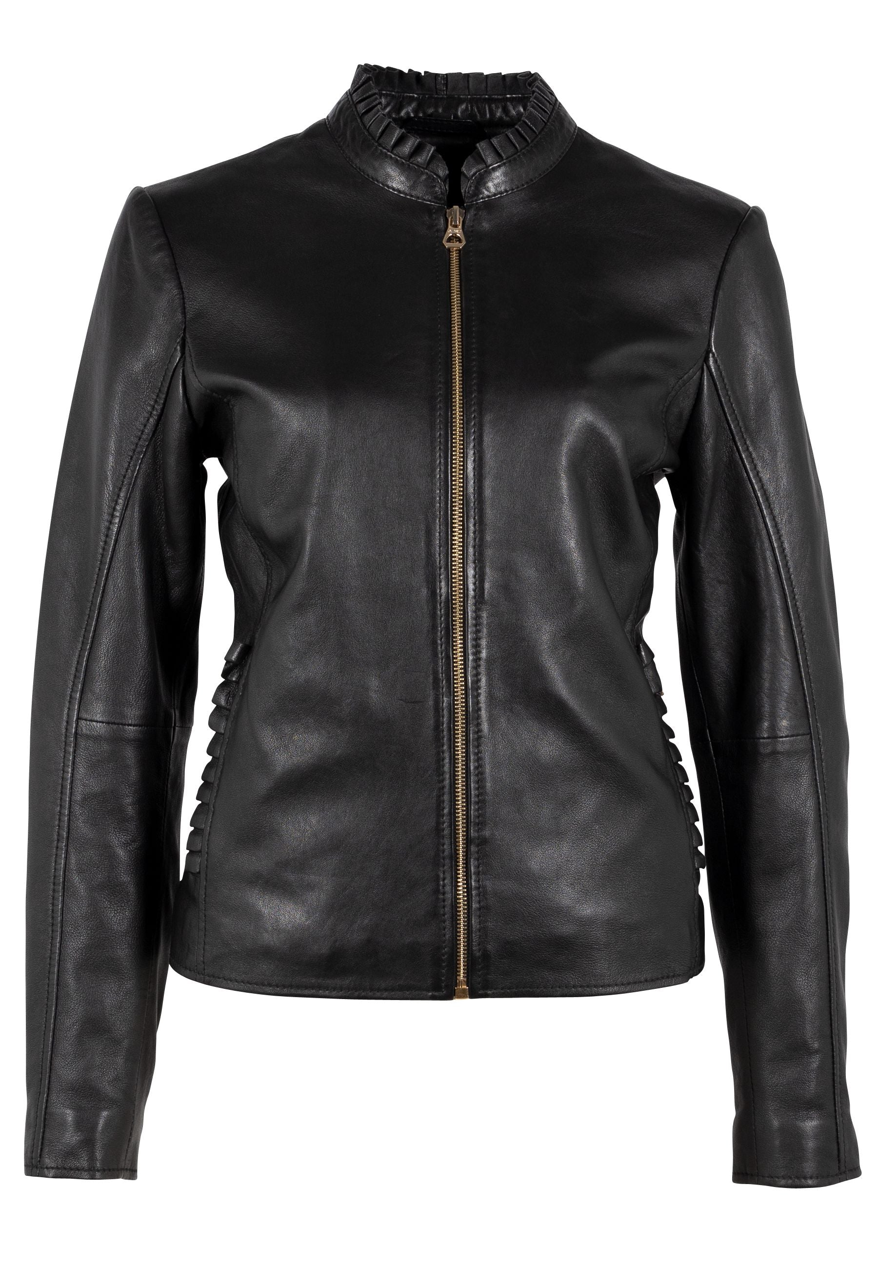Mauritius Women's Galina Leather Jacket, Black