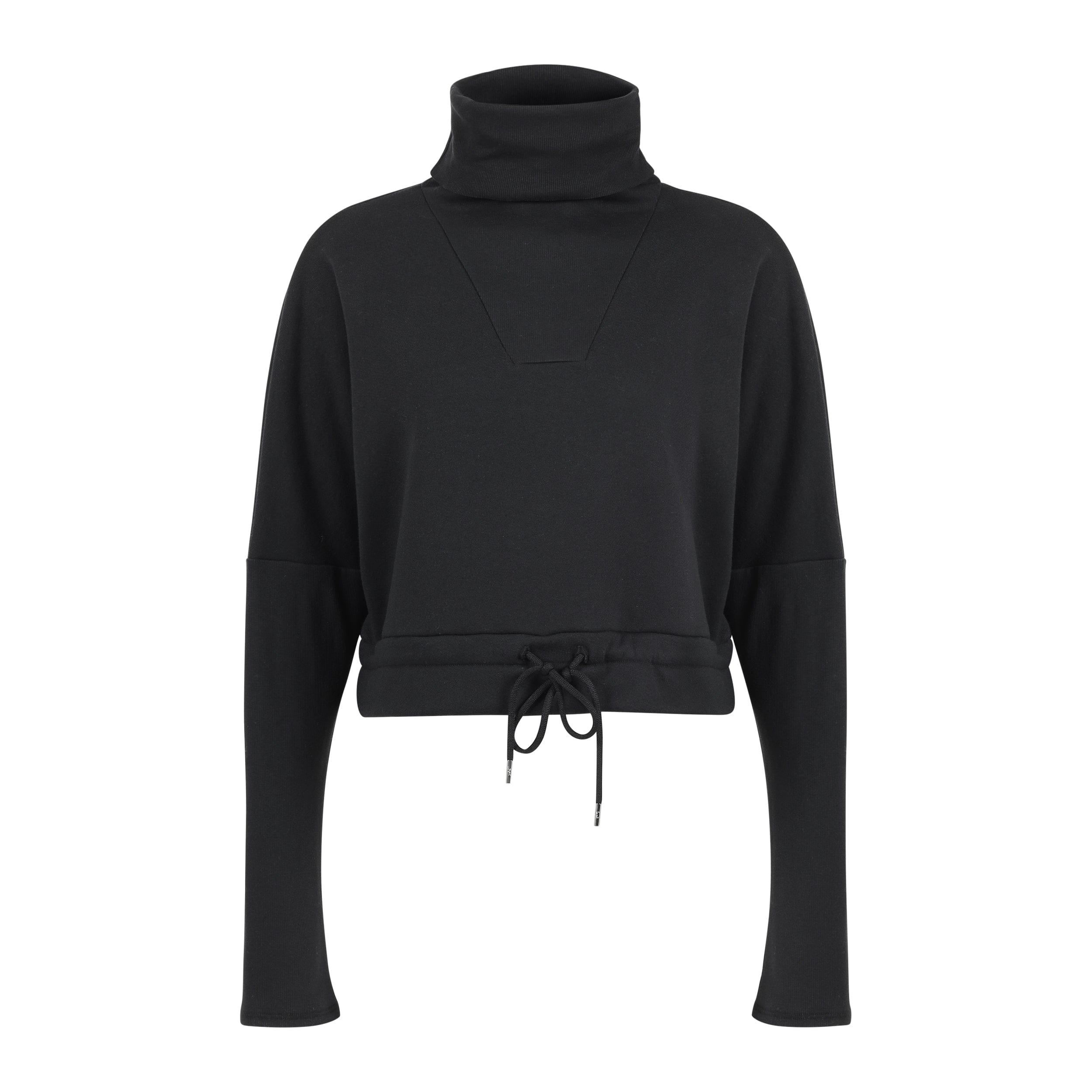 Shop Lezat Women's Britney Organic Cotton Roll-neck Sweatshirt - Black