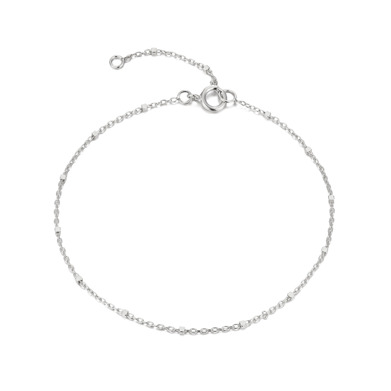 Women’s Ecoated Sterling Silver Saturno 9" Anklet Chain Seol + Gold