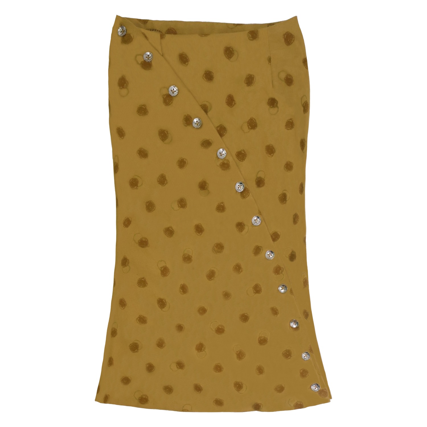 28natelier Women's Yellow The Polka Dot Skirt