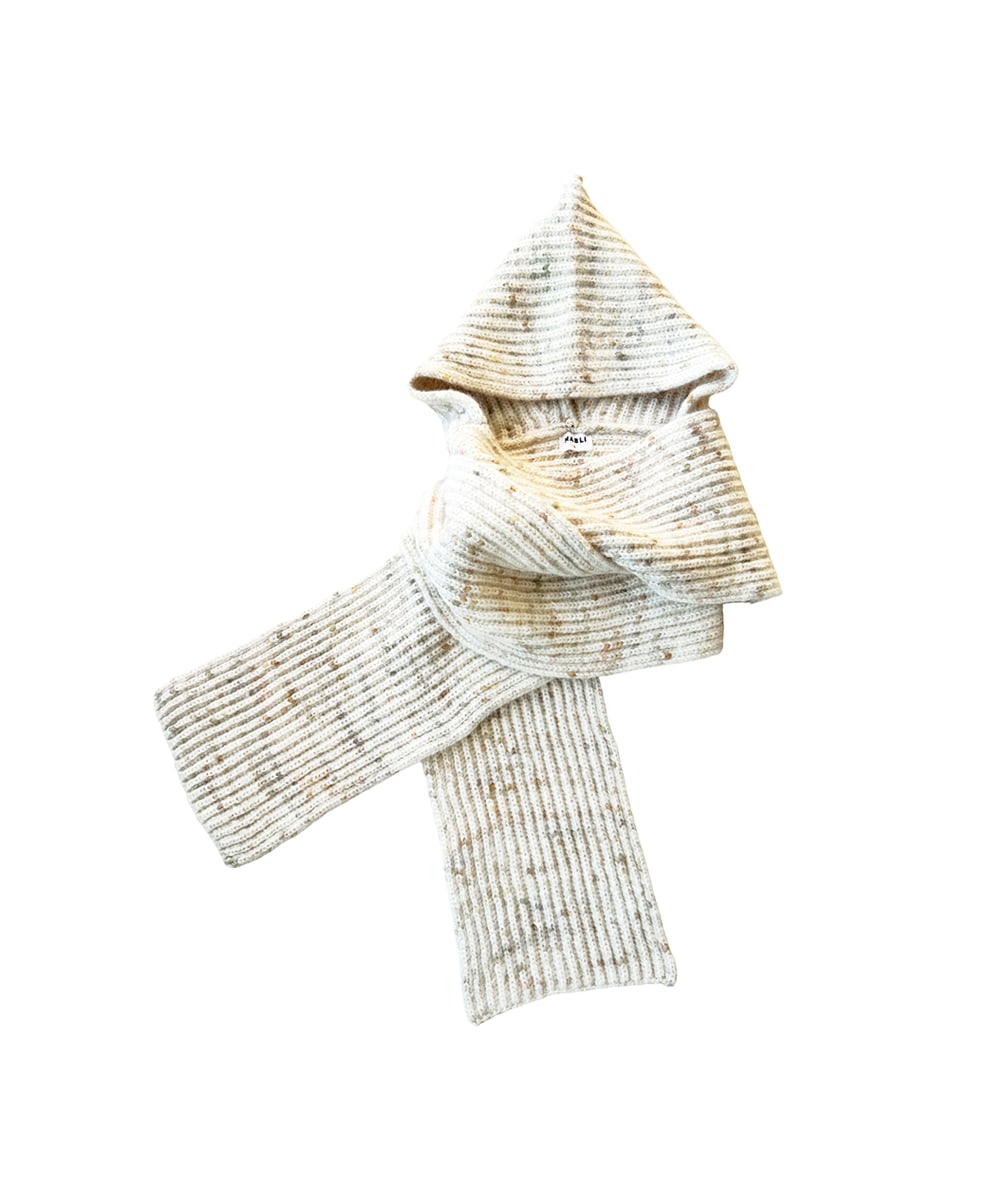 Mabli Women's Blewog Hooded Scarf - Moss Speckle