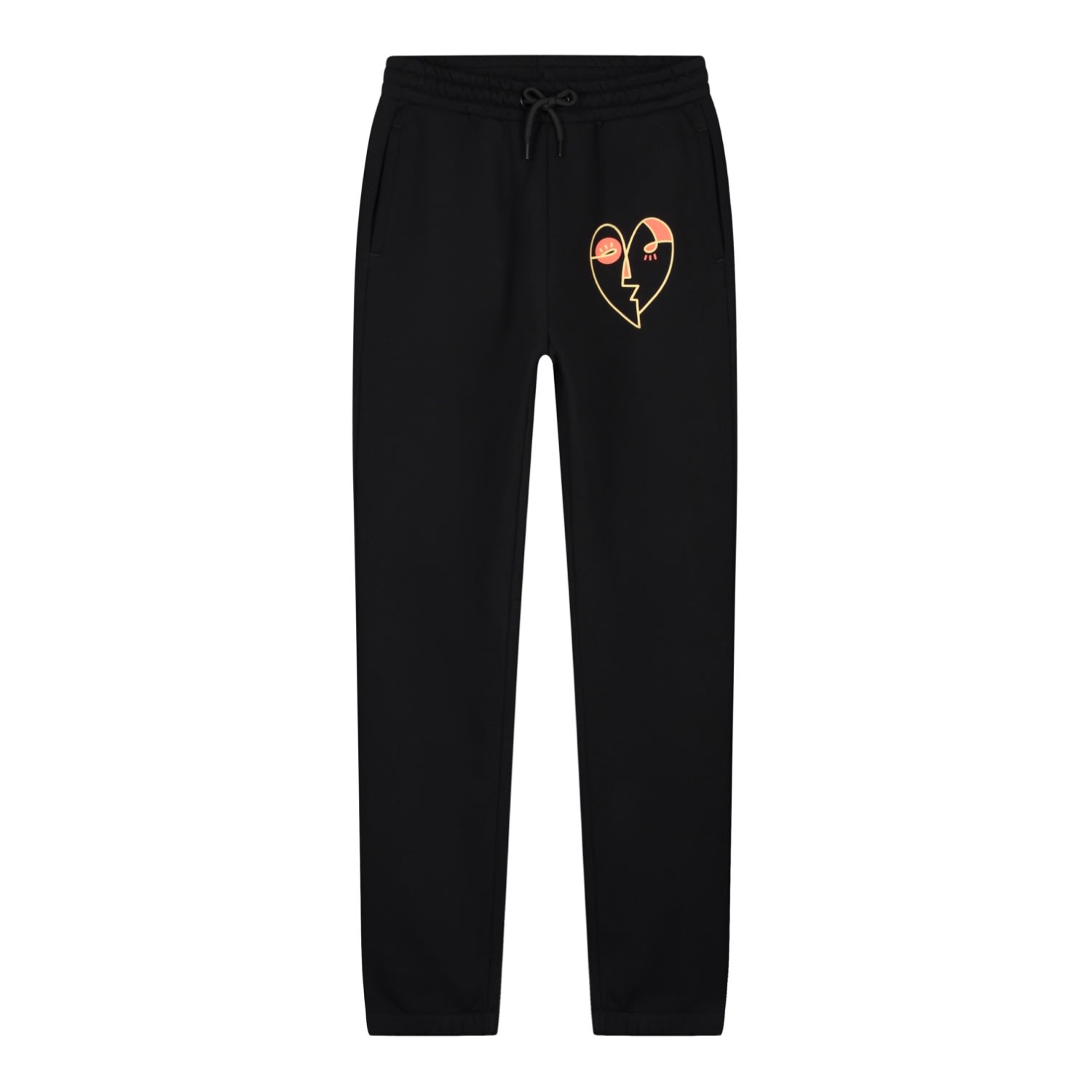 Collect The Label Women's Heart Sweatpants Black In Black